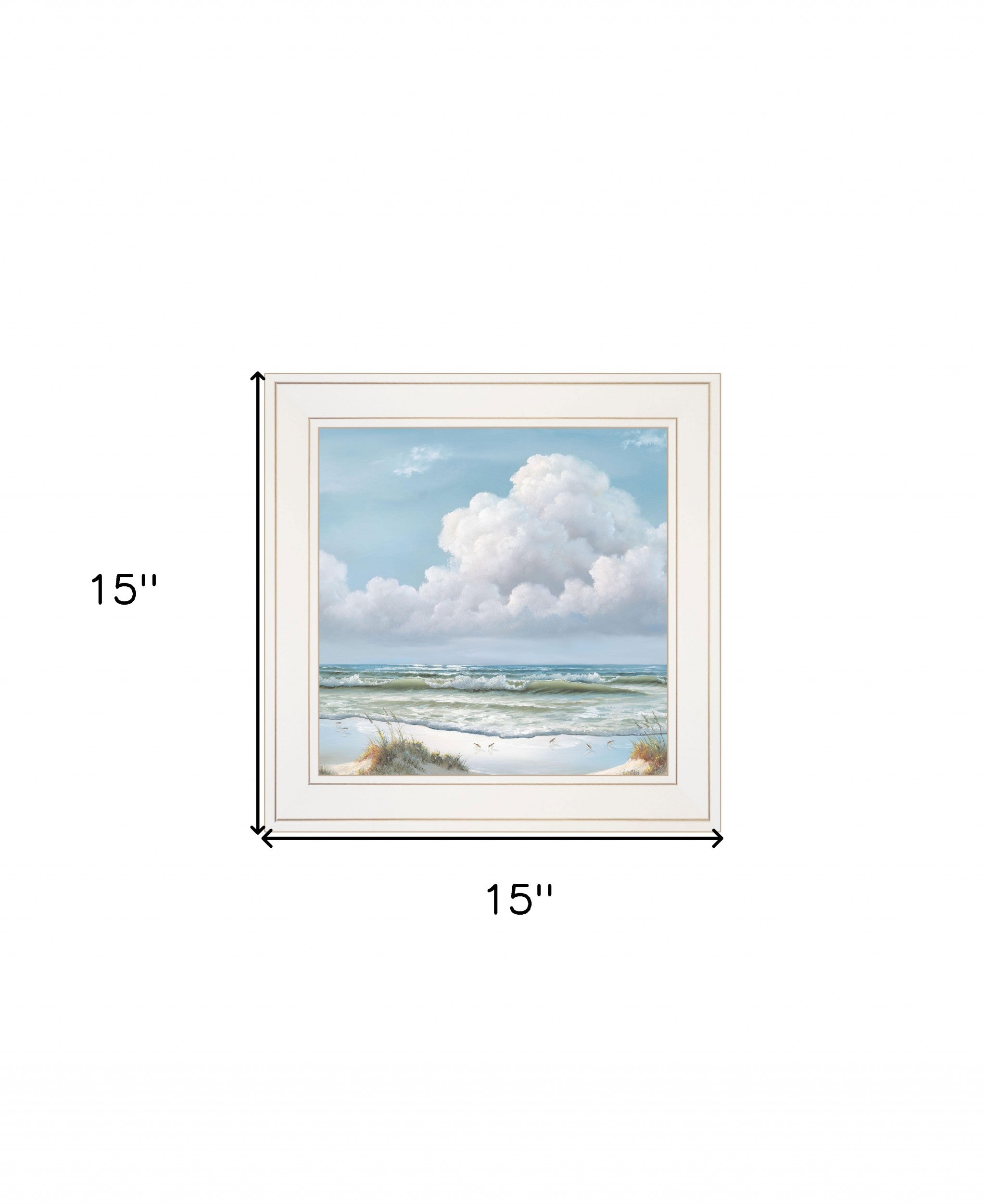 Beautiful Day II White Framed Print Wall Art