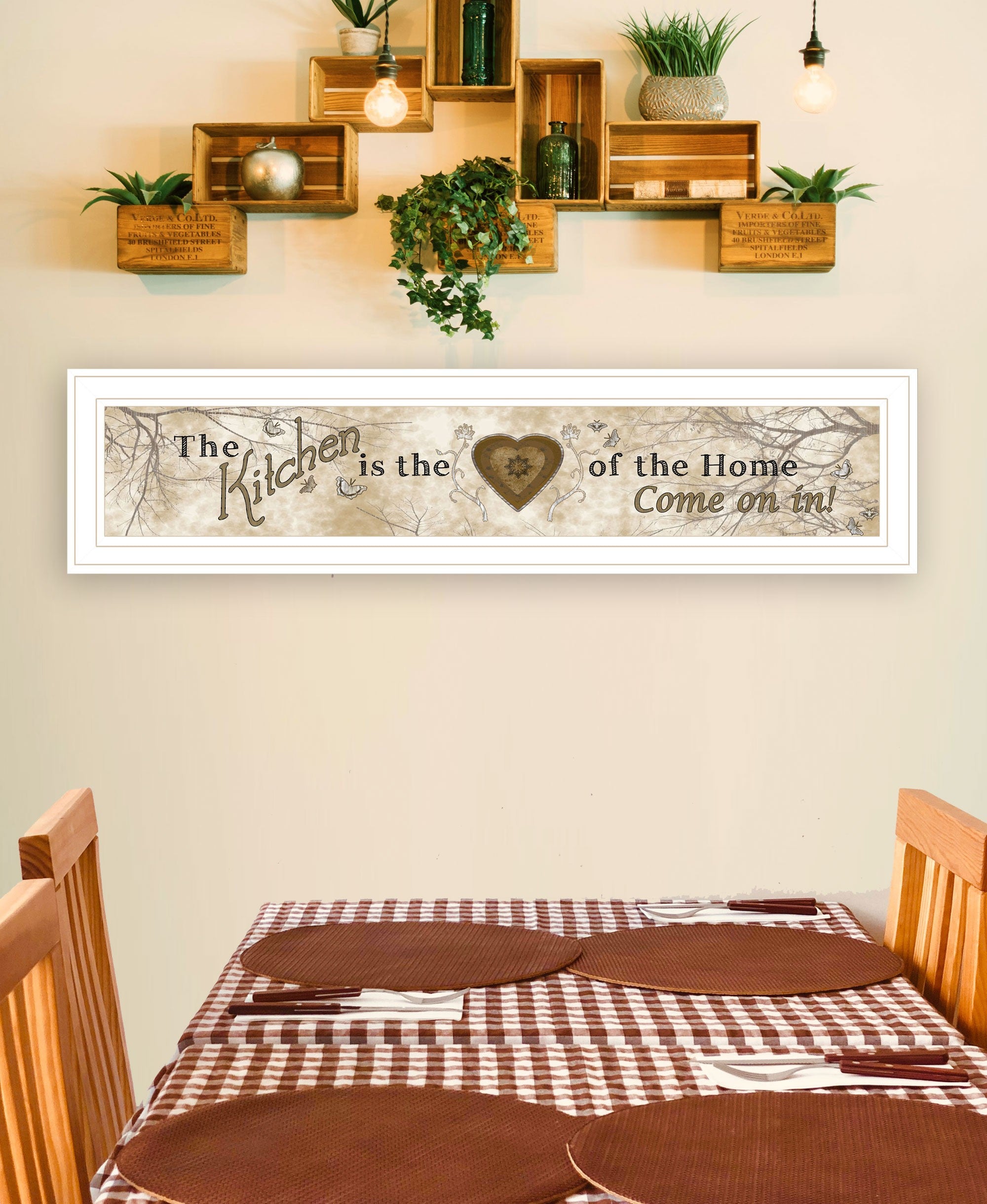 Love Of Nature Kitchen Or Heart Of Then Home 1 White Framed Print Wall Art