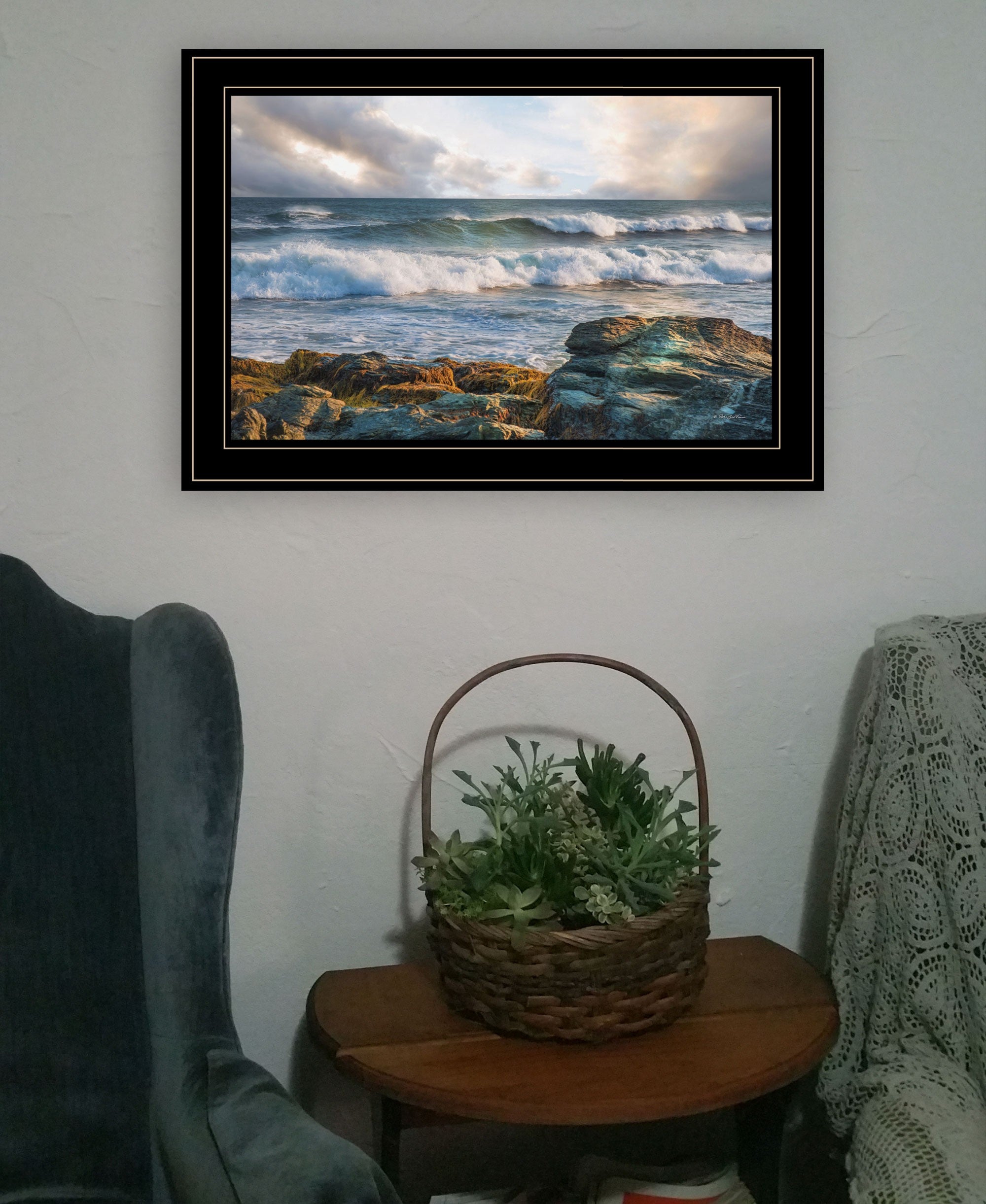 The Clearing 2 Black Framed Print Wall Art