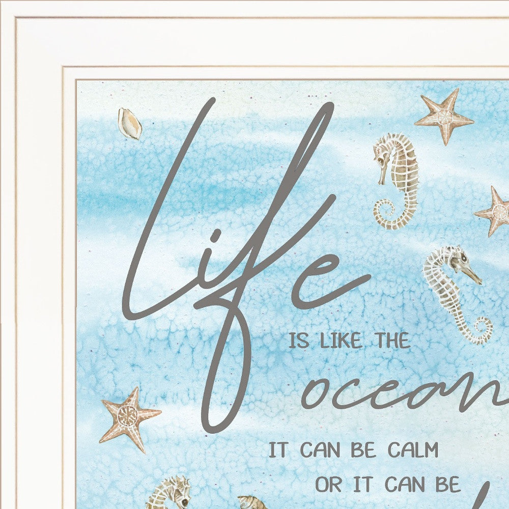 Life Is Like 2 White Framed Print Wall Art