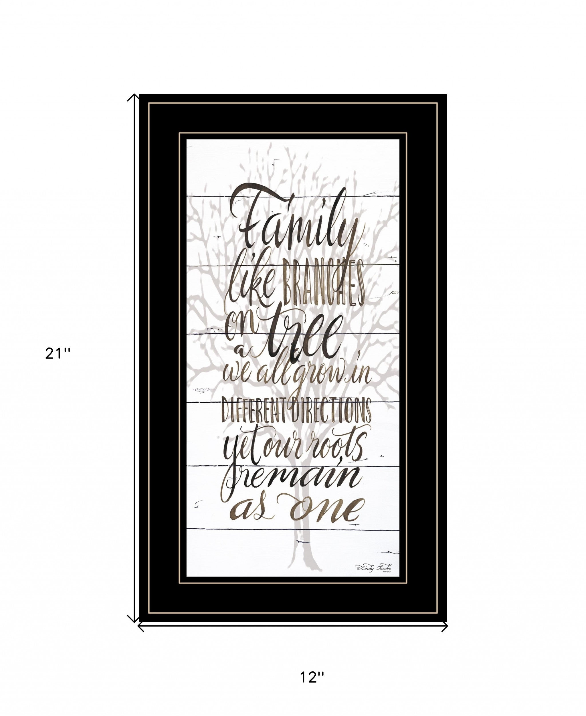 Family 5 Black Framed Print Wall Art