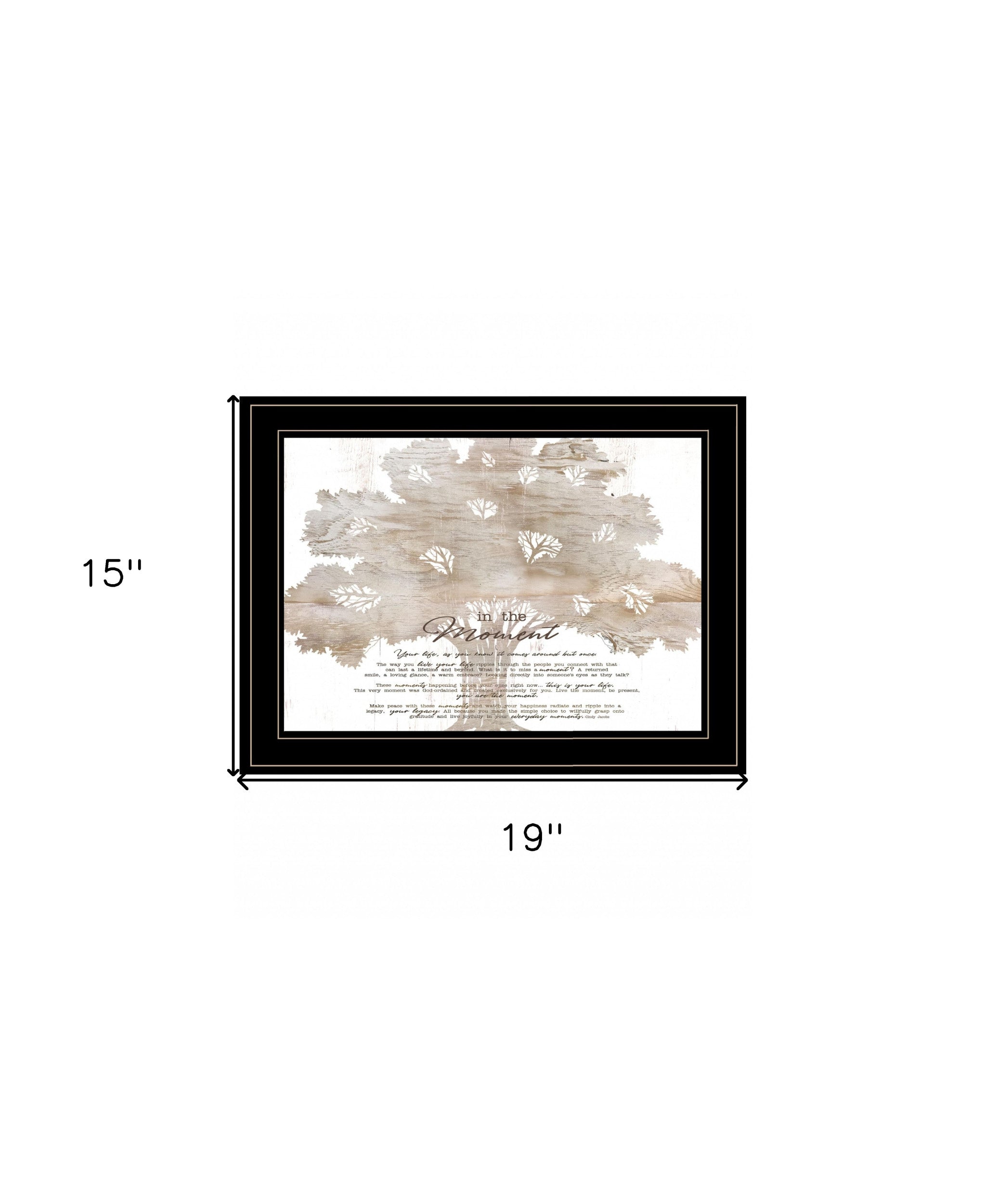 In The Moment 3 Black Framed Print Wall Art