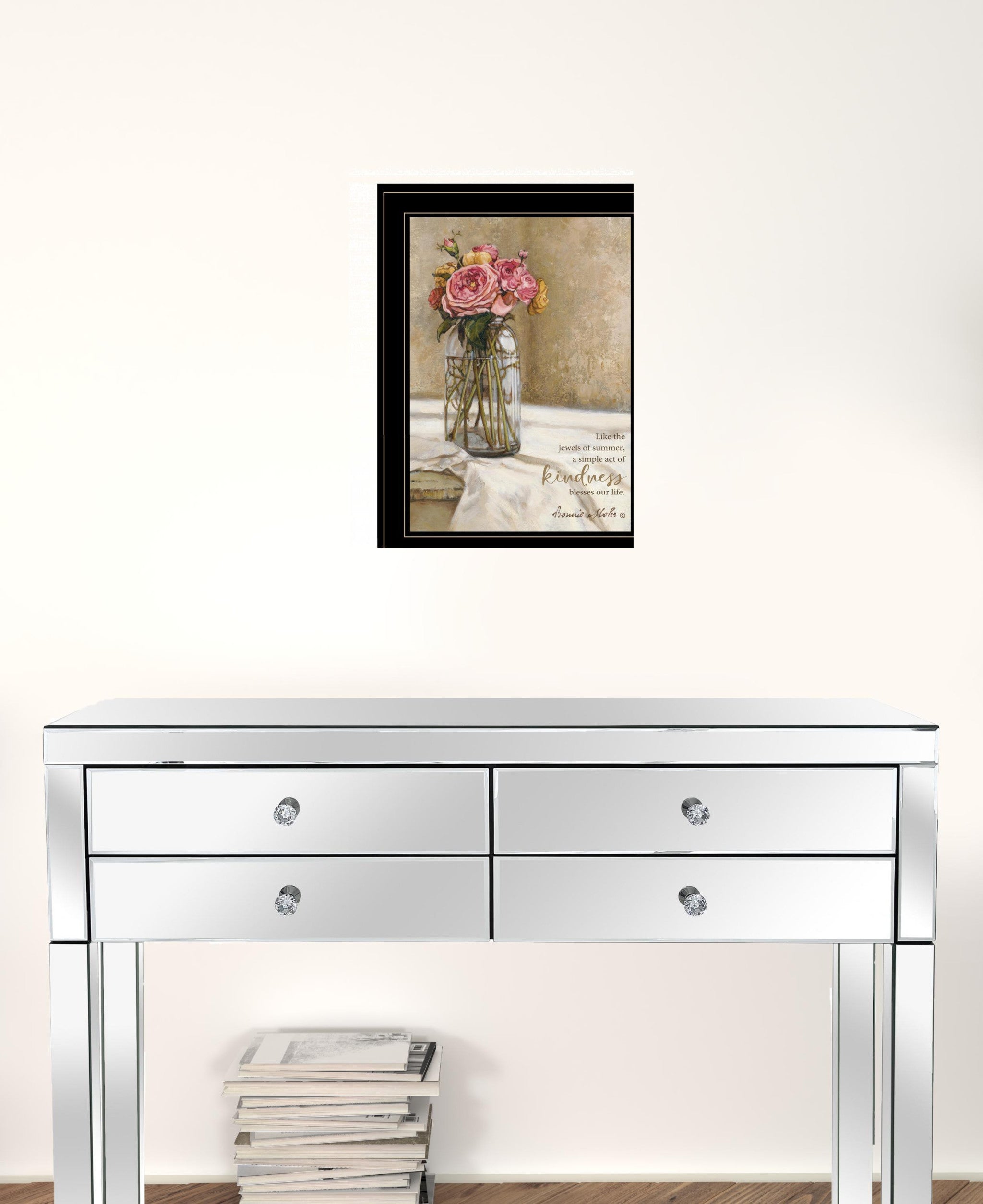 Jewels Of Summer 2 Black Framed Print Wall Art