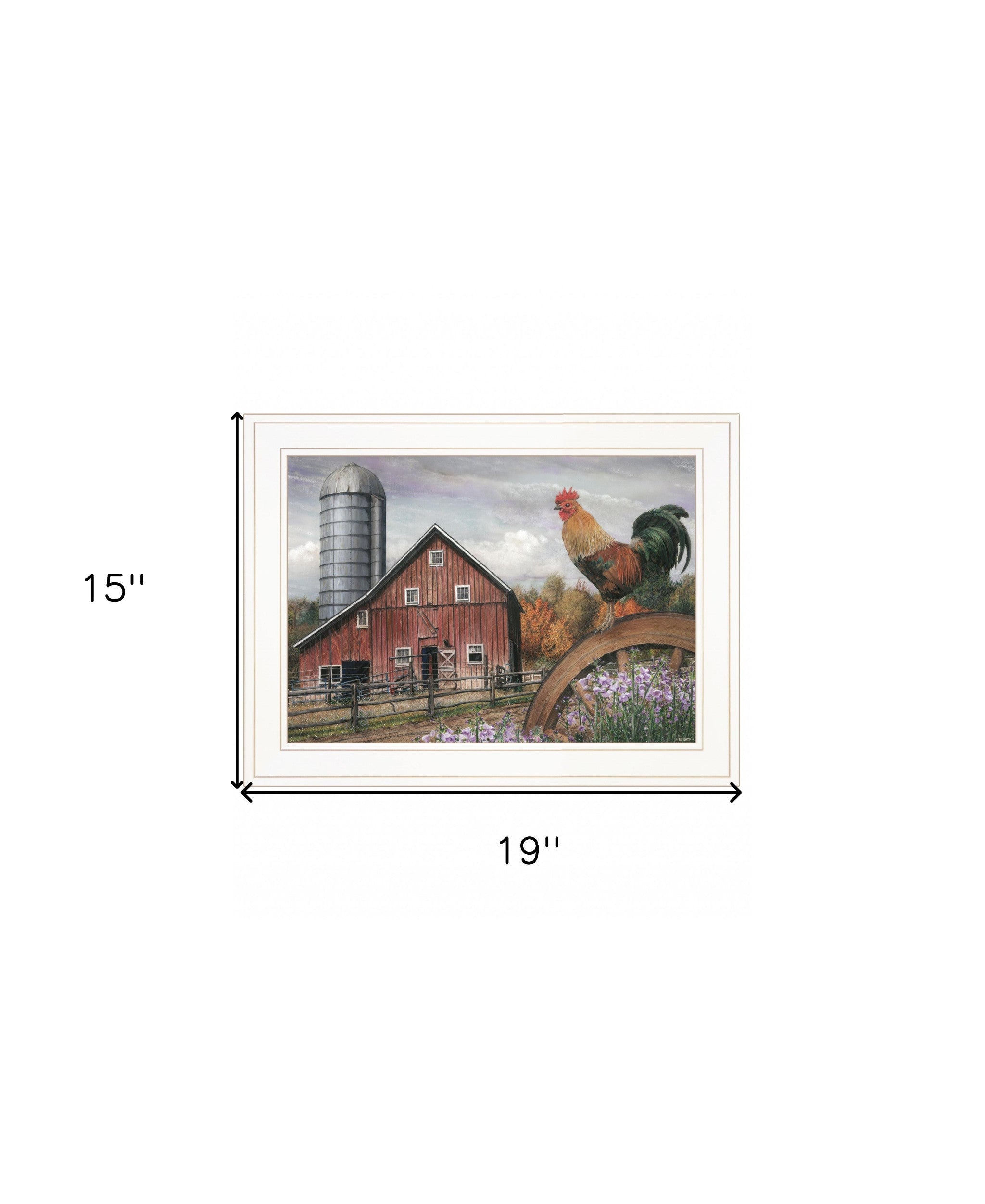 Good Morning Vermont 2 White Framed Print Wall Art