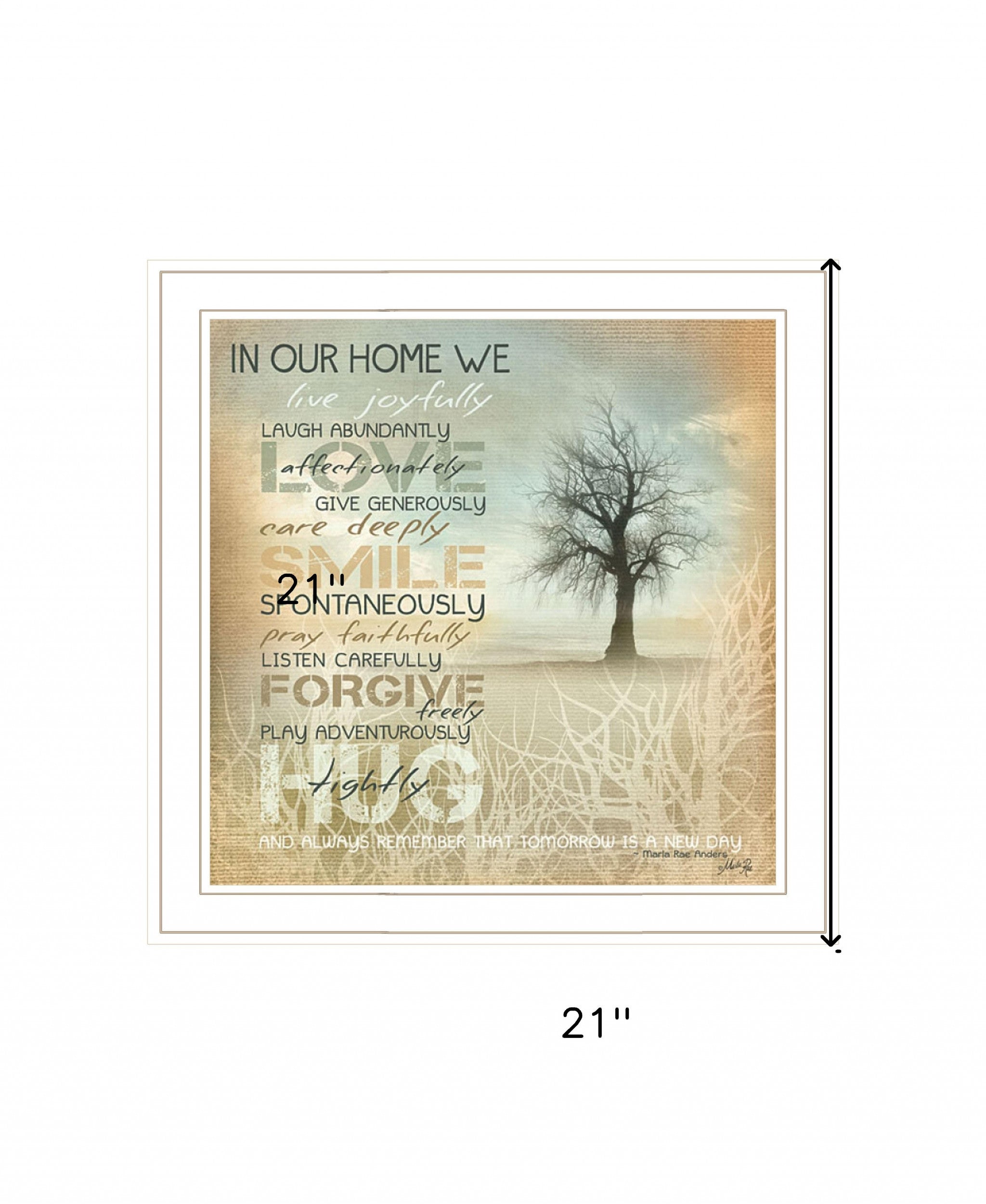 In Our Home 3 White Framed Print Wall Art