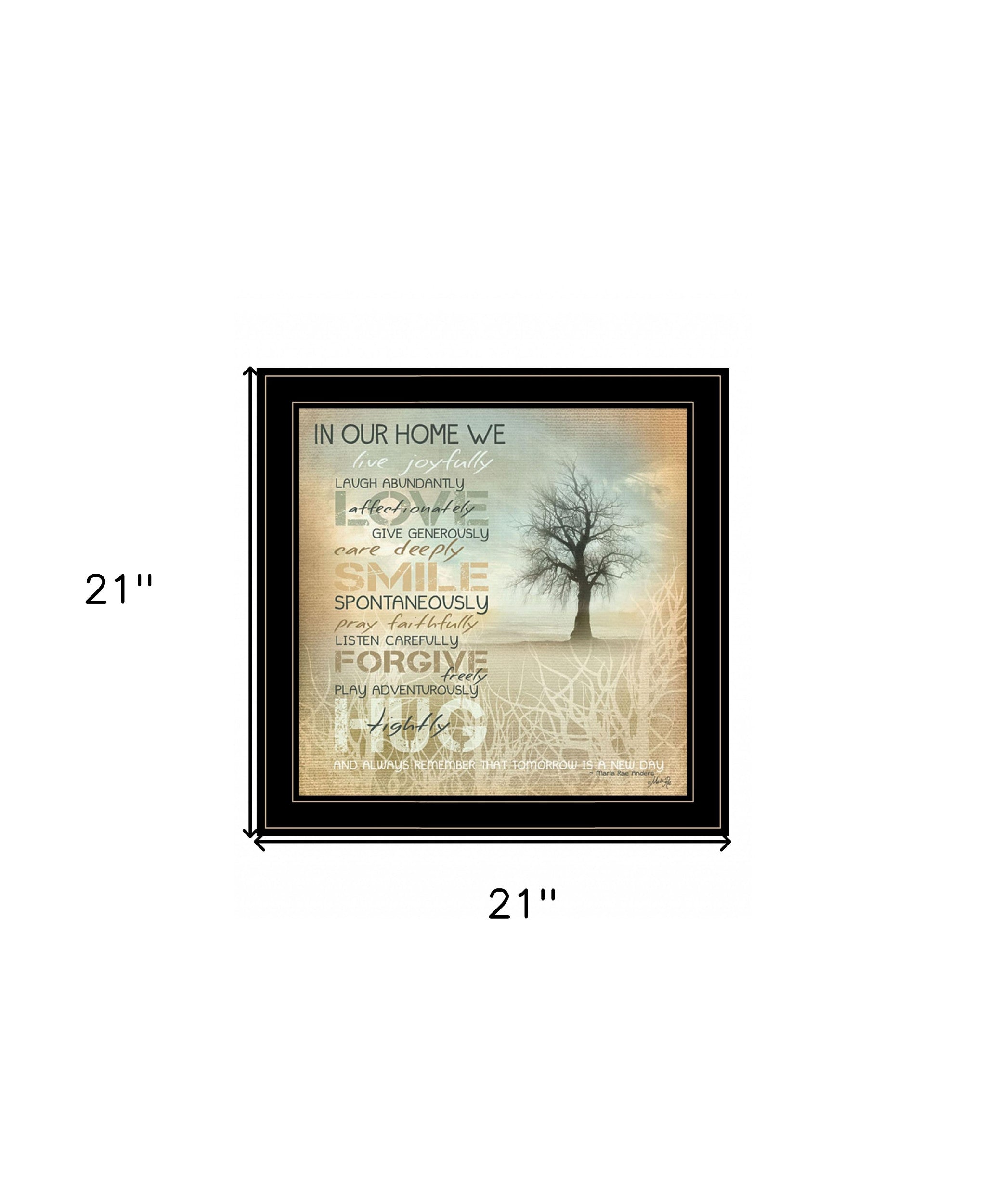 In Our Home 5 Black Framed Print Wall Art