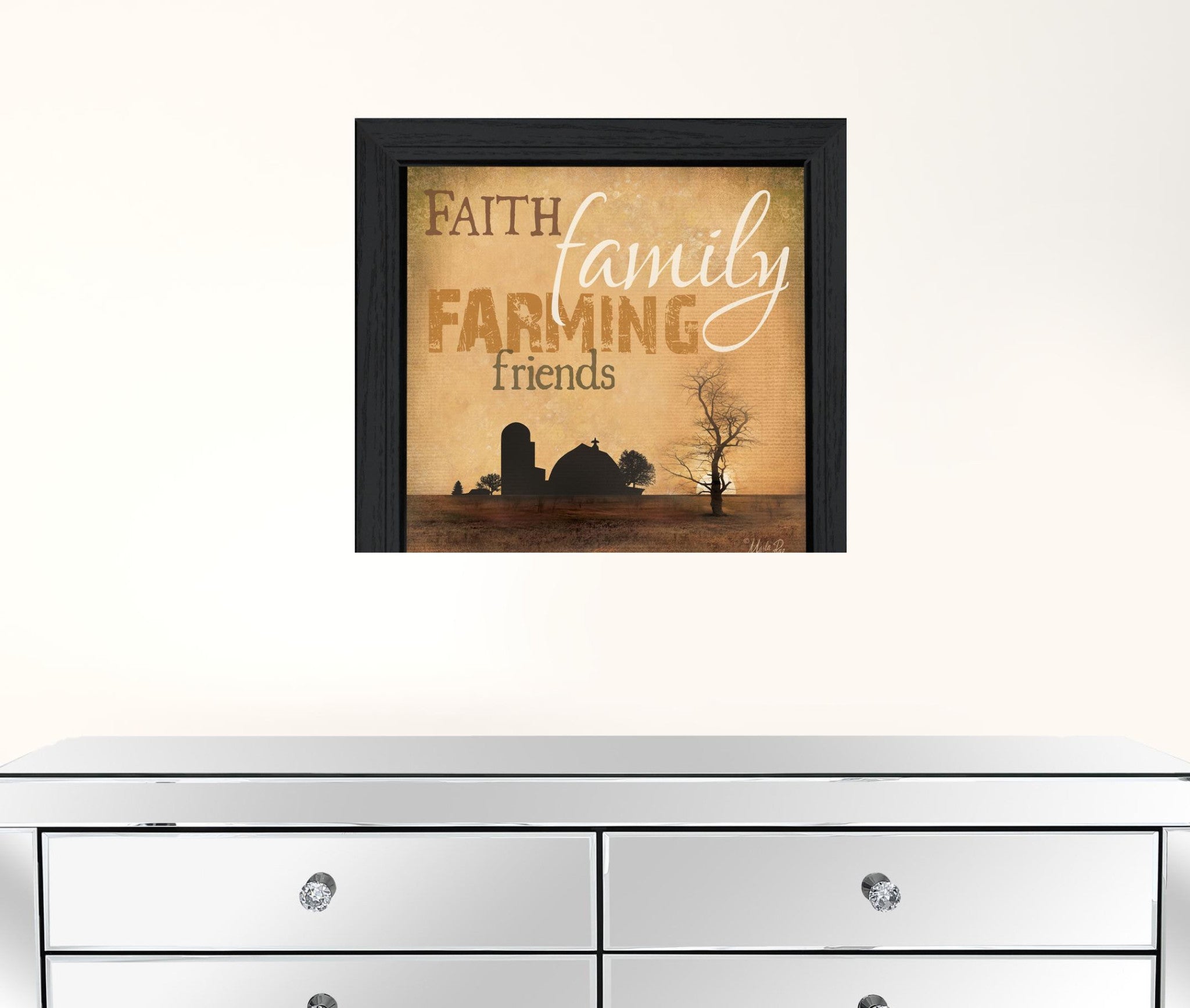 Farming 2 Black Framed Print Wall Art