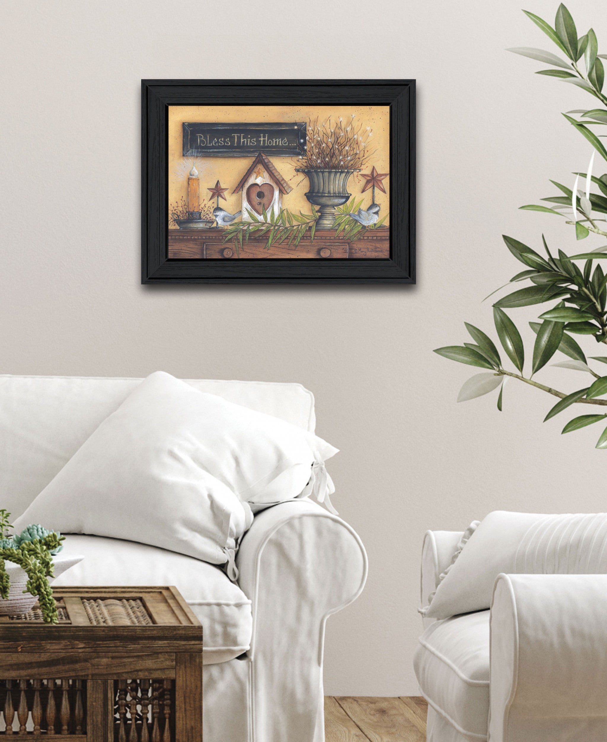 Bless This Home 3 Black Framed Print Wall Art