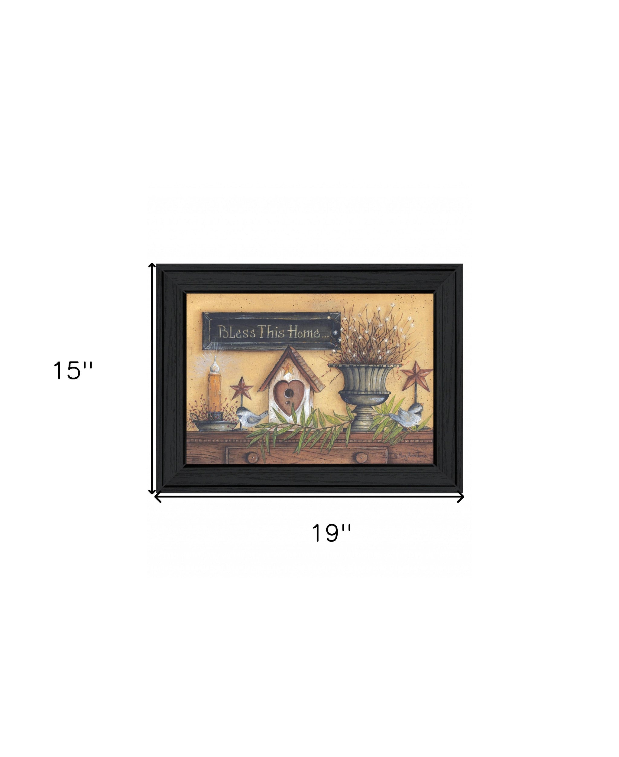 Bless This Home 3 Black Framed Print Wall Art