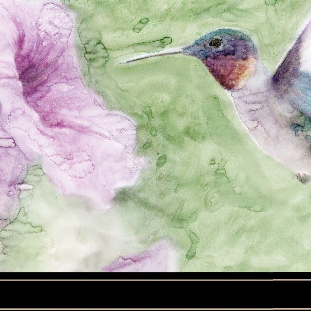 Humming Bird 2 Black Framed Print Wall Art