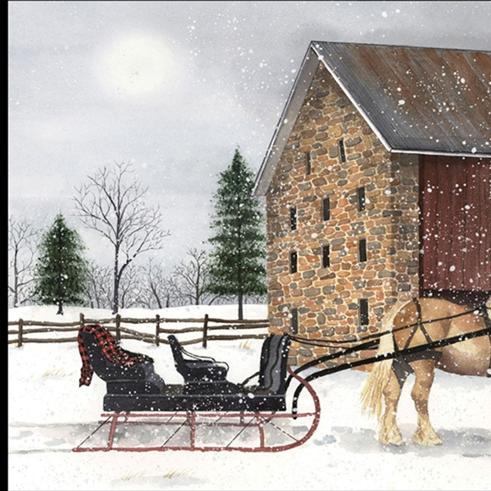 Set Of Two Sleigh Bells Ring 1 Black Framed Print Wall Art