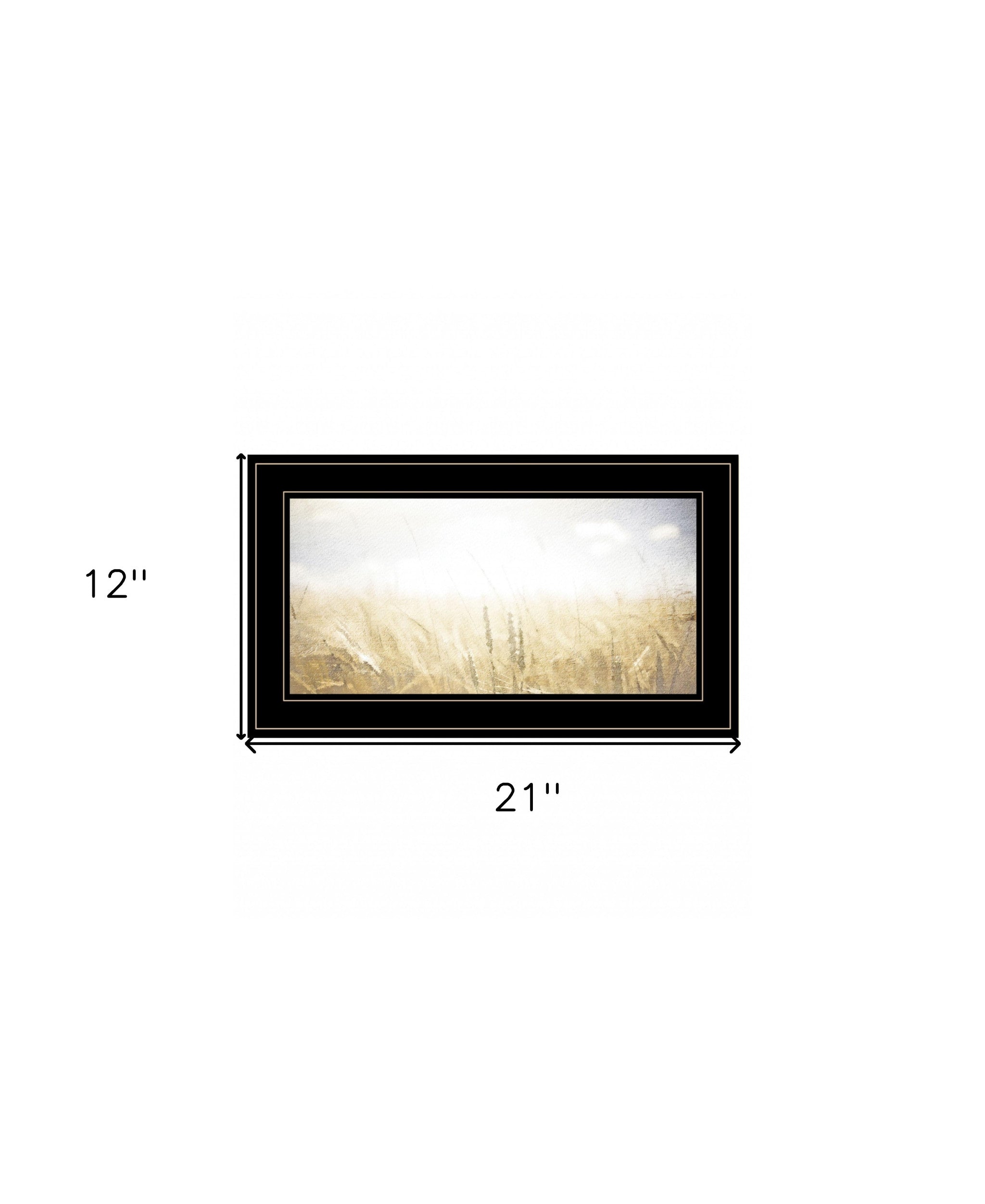 Fields Of Gold 2 Black Framed Print Wall Art