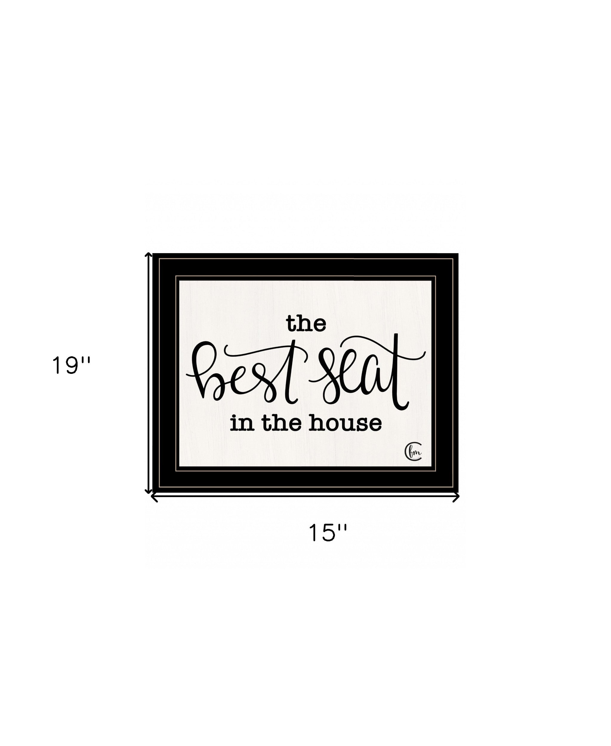 The Best Seat In The House 2 Black Framed Print Wall Art