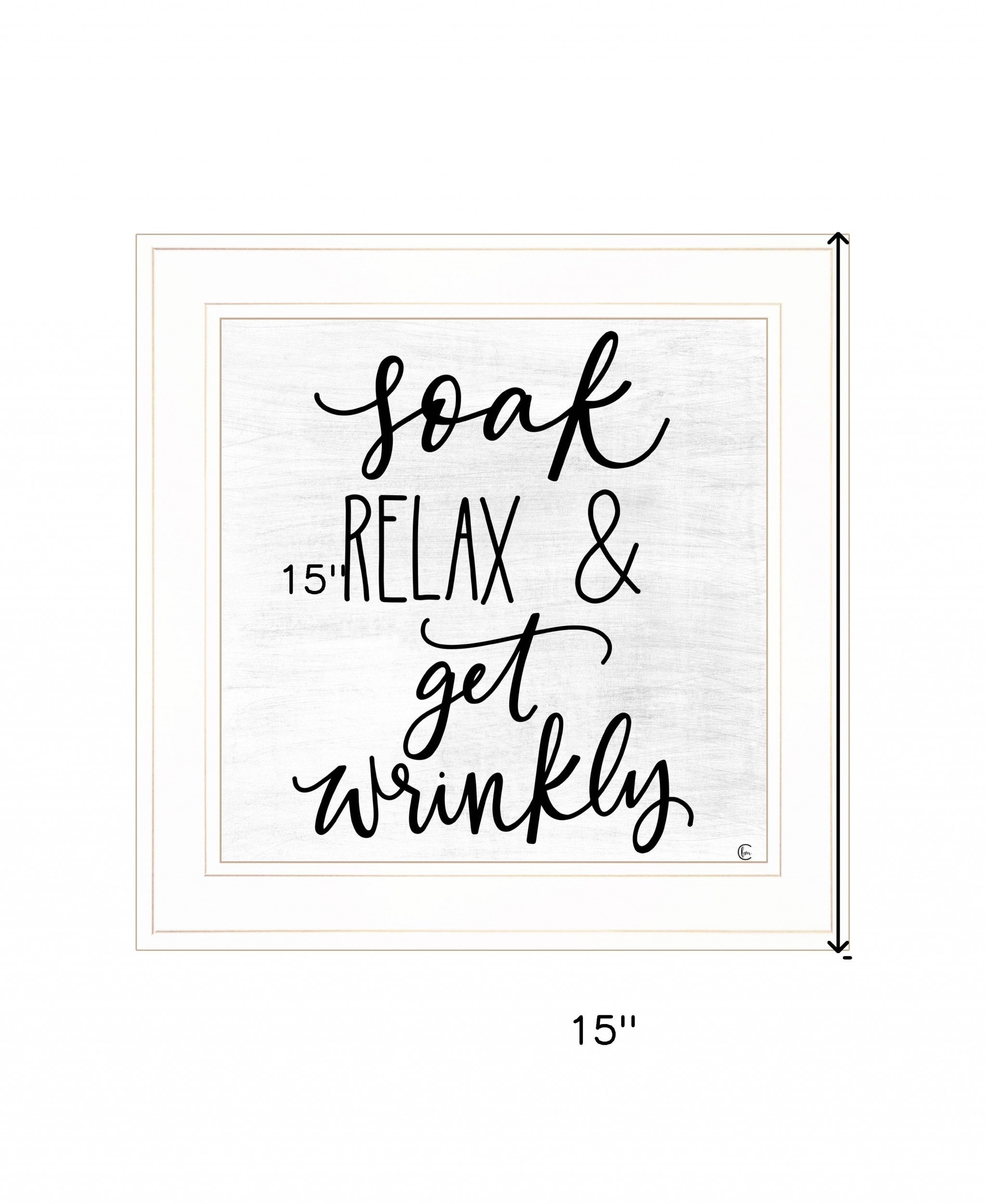 Lets Get Wrinkly 1 White Framed Print Wall Art