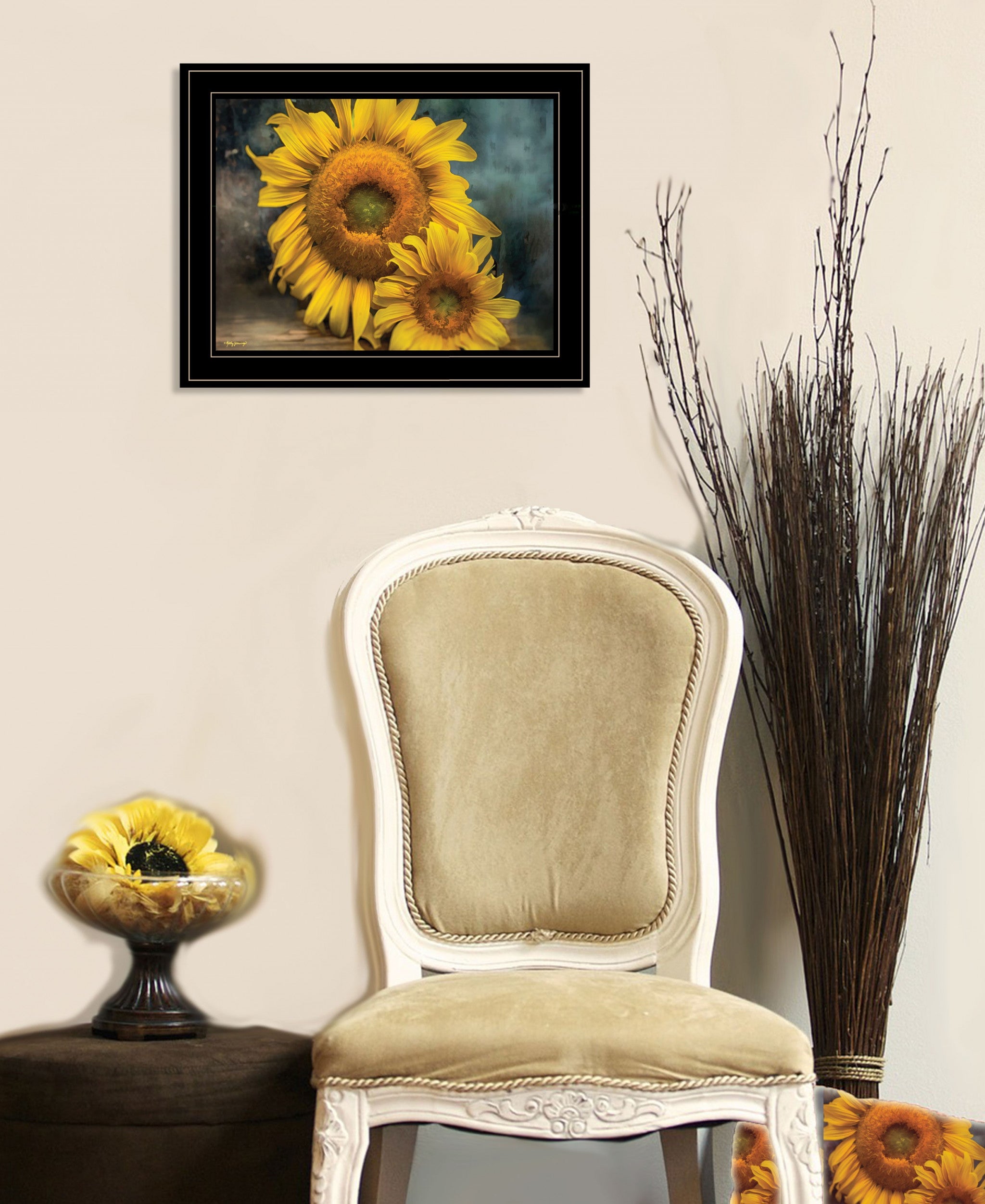 Floral Beauty II 2 Black Framed Print Wall Art