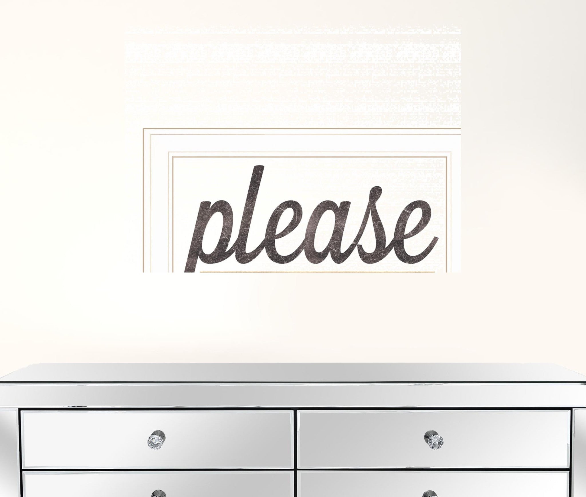 Please Seat Yourself 2 White Framed Print Wall Art