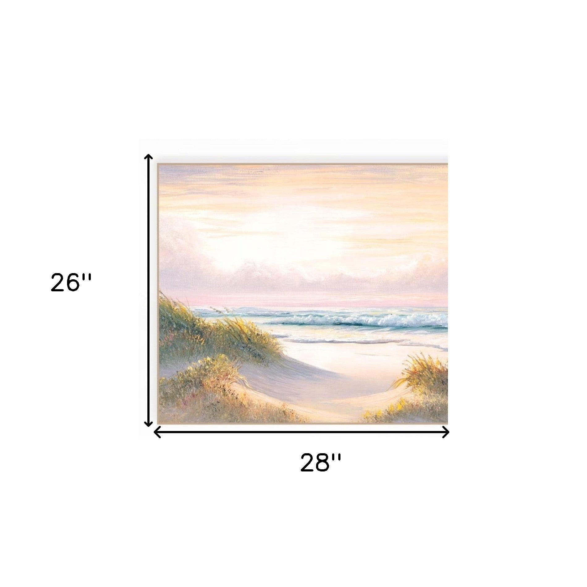 Set Of Two The Seascape 1 White Framed Print Wall Art