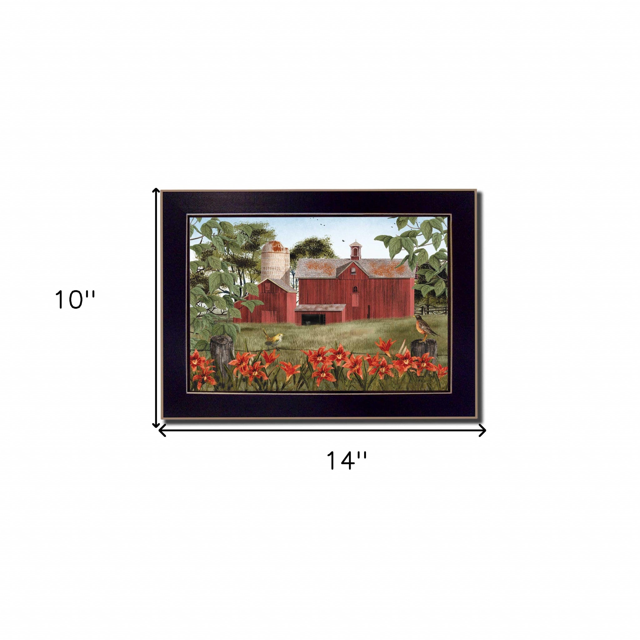 Summer Days 3 Black Framed Print Wall Art