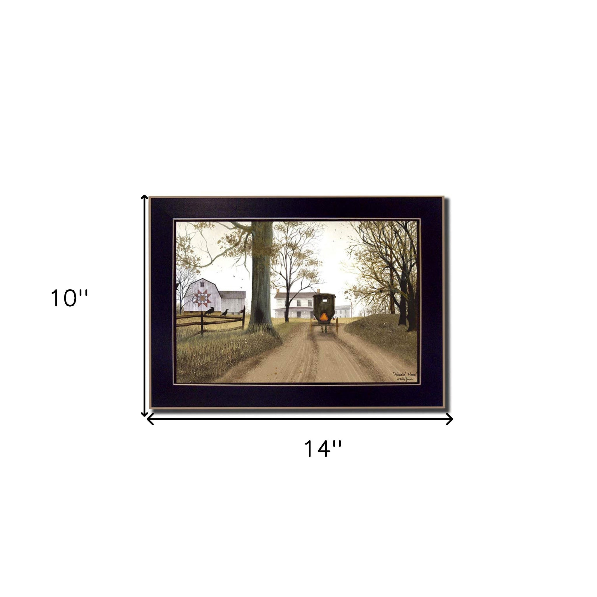 Headin Home Black Framed Print Wall Art