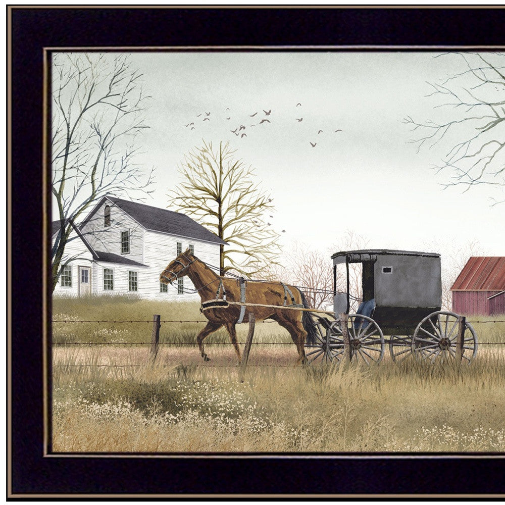 Goin To Market Black Framed Print Wall Art