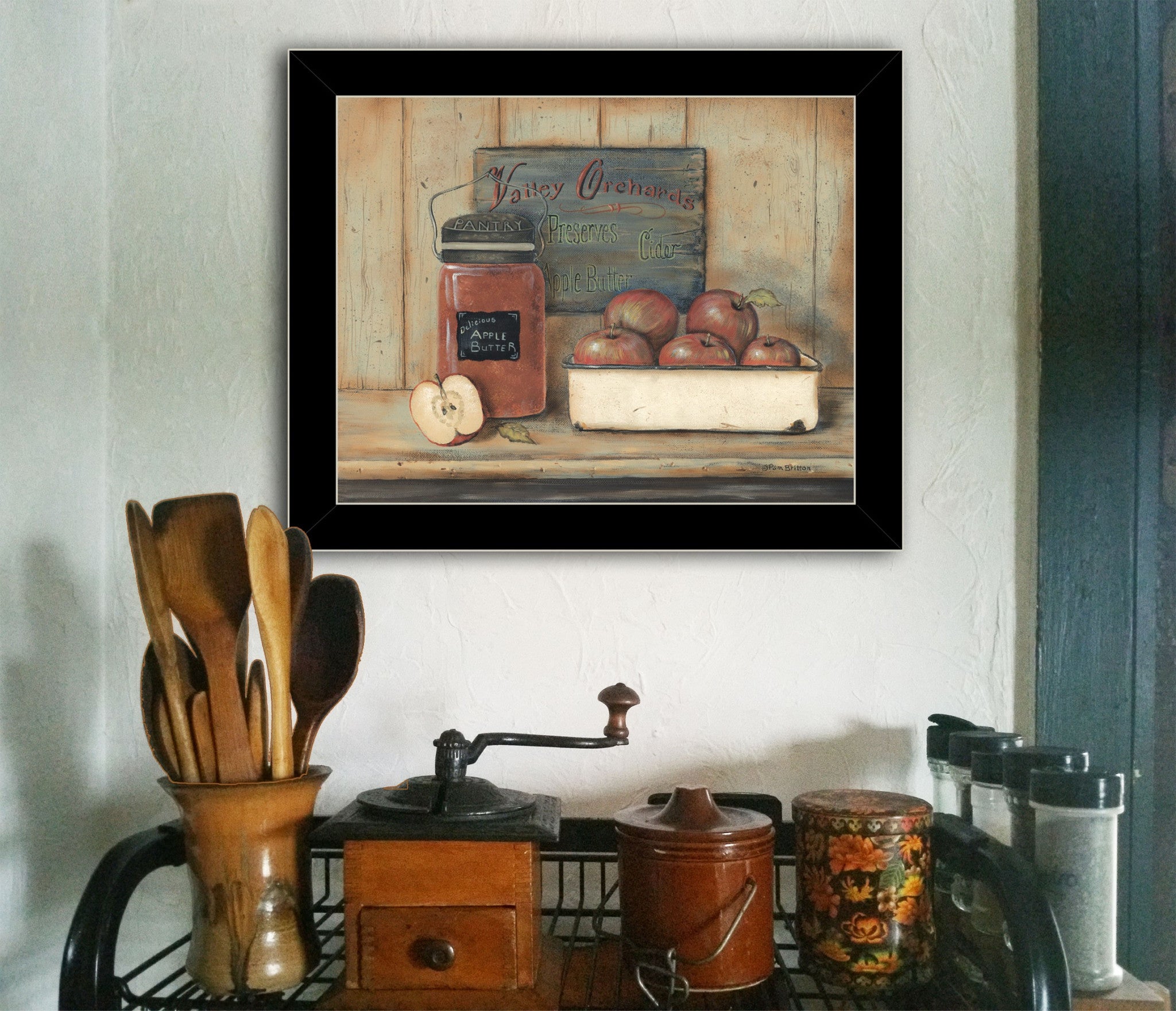 Apple Butter 4 Black Framed Print Wall Art