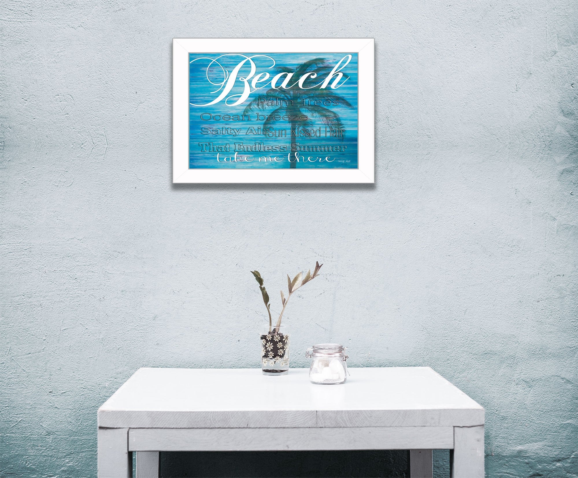 Take Me There 2 White Framed Print Wall Art