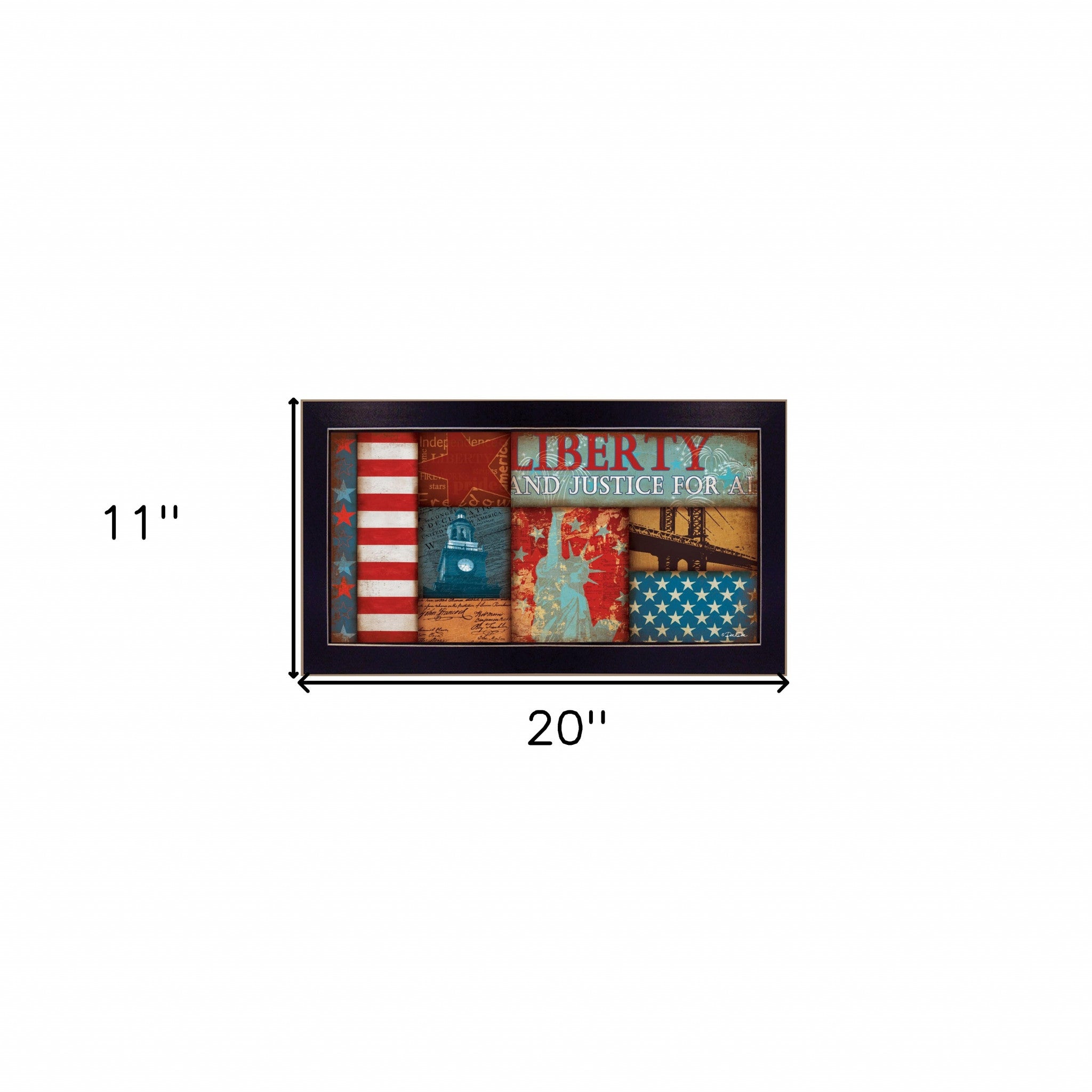 Liberty Black Framed Print Wall Art