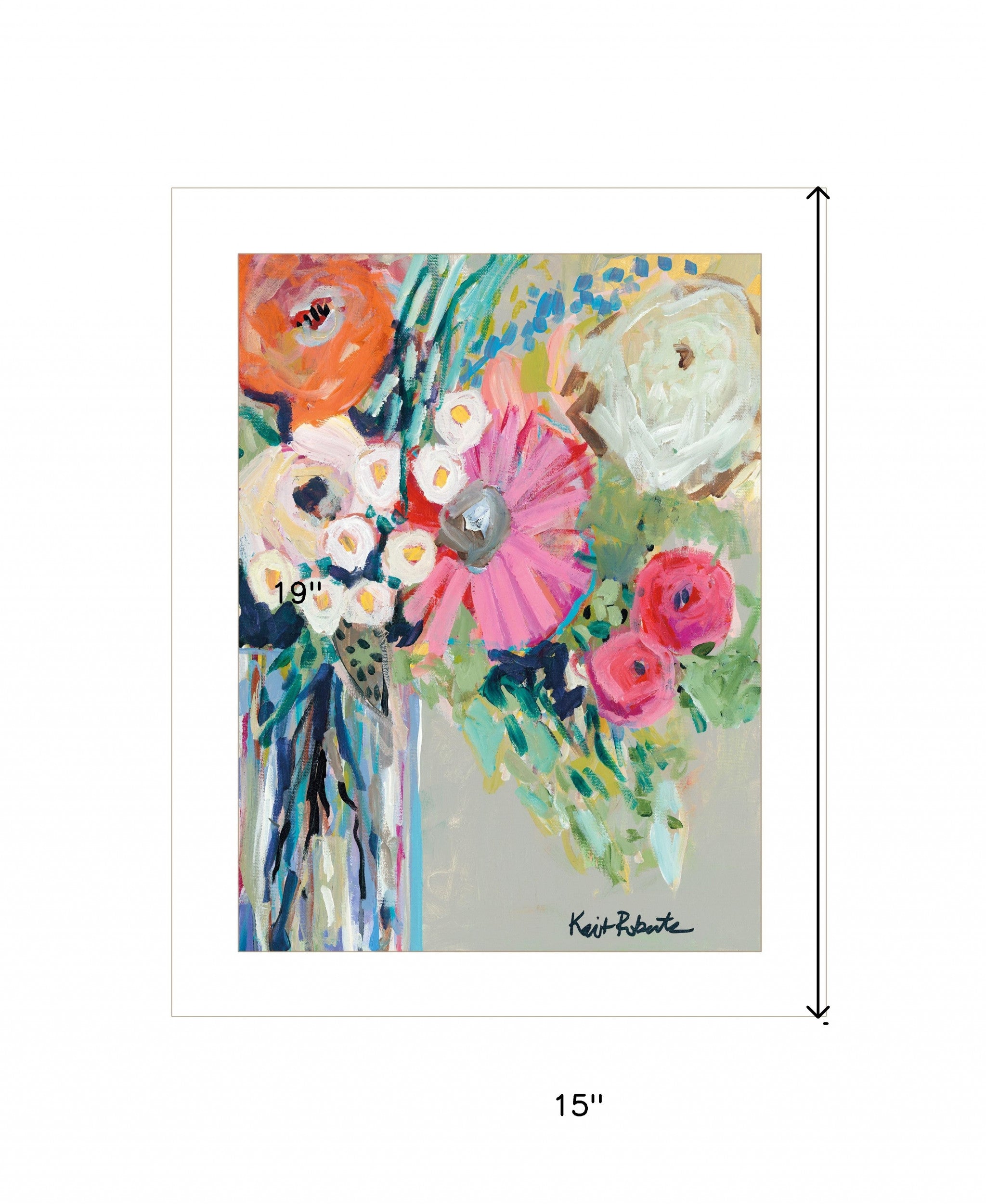 From Mrs. Hazels Garden 3 White Framed Print Wall Art