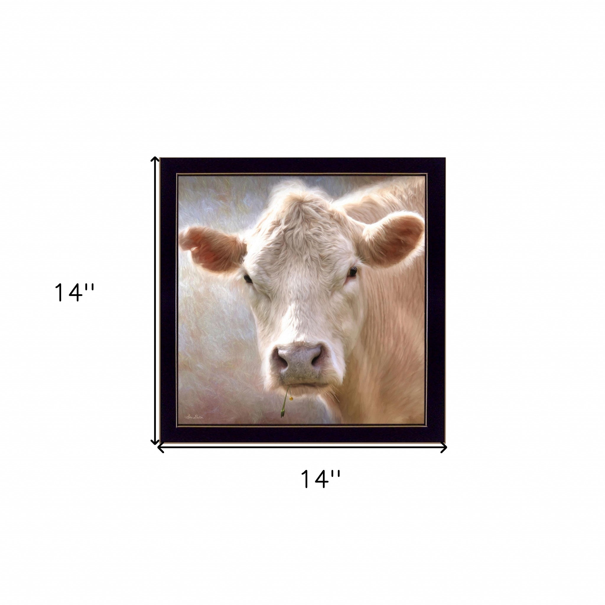 Up Close On The Farm Black Framed Print Wall Art