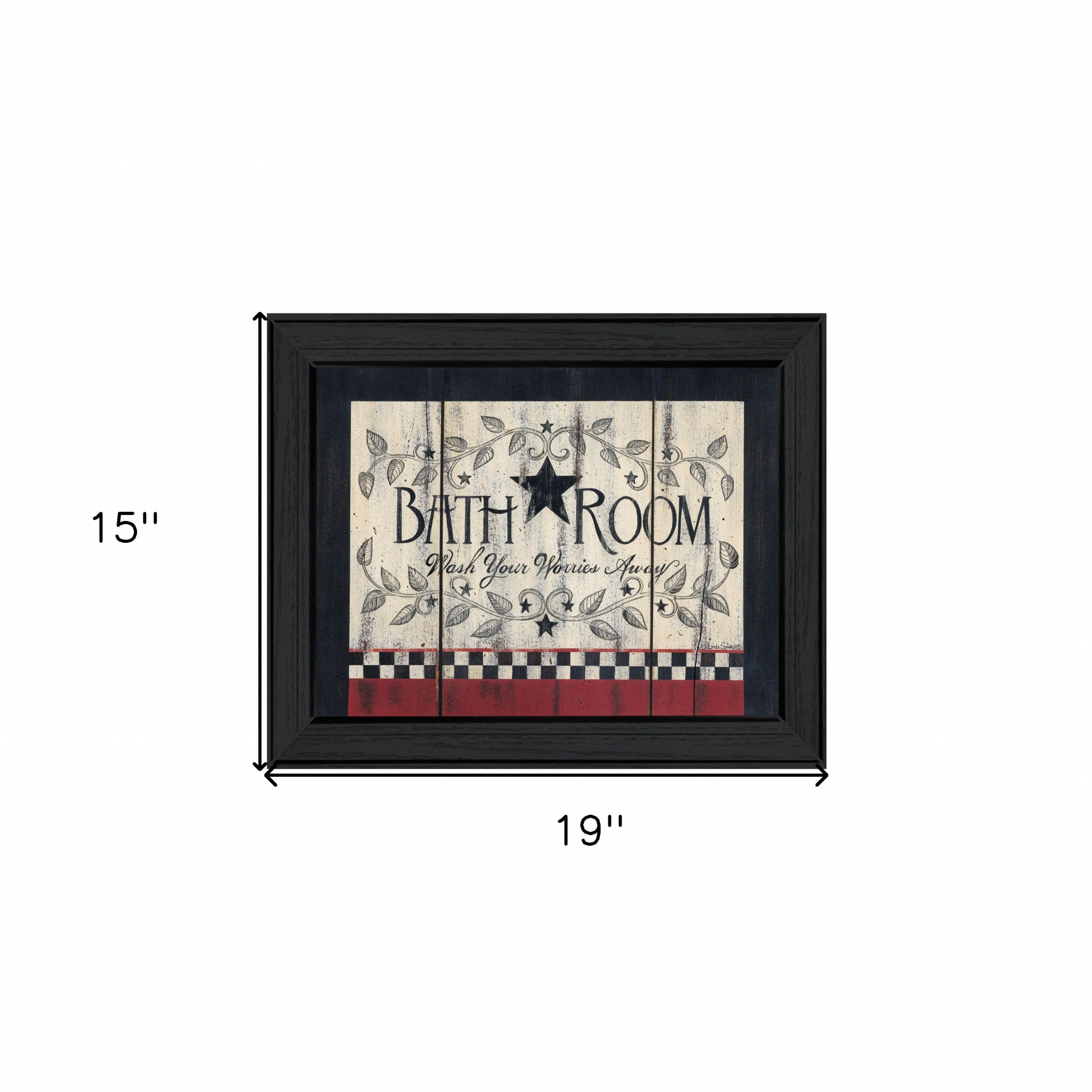 Bathroom 6 Black Framed Print Wall Art