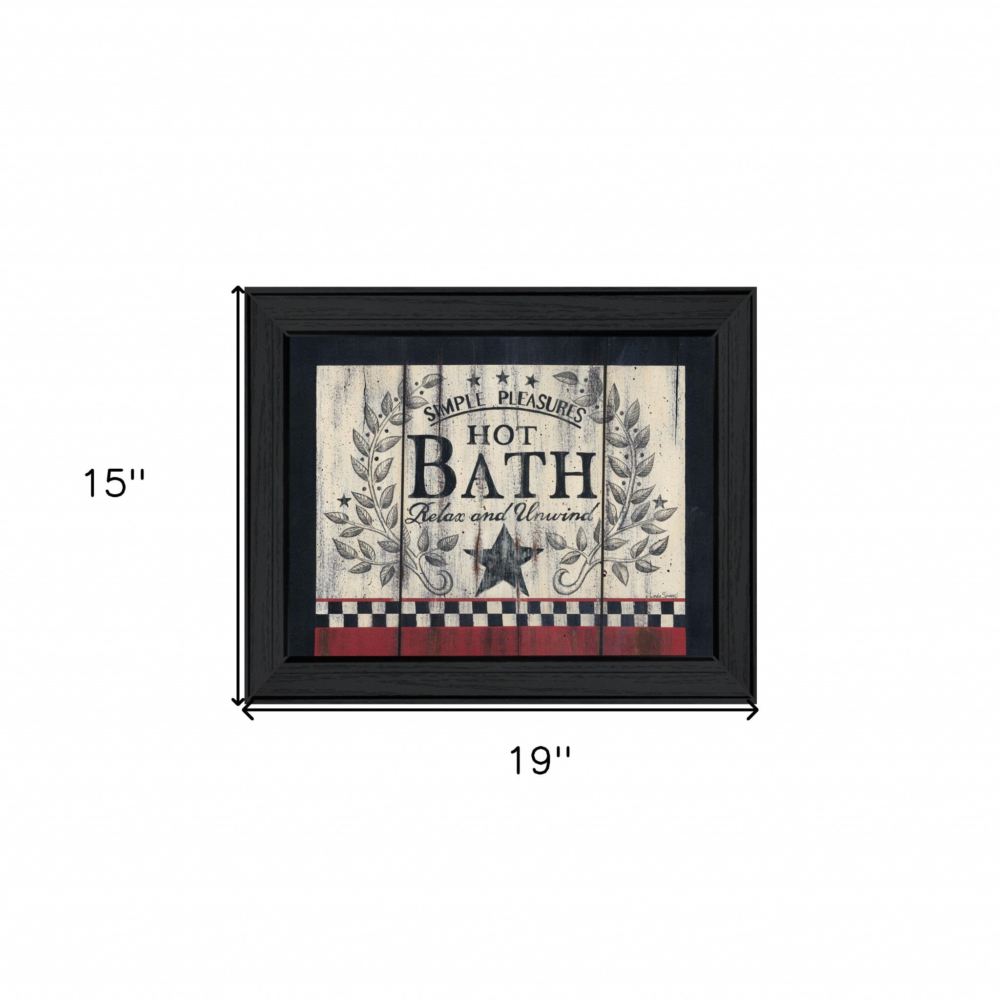 Hot Bath 10 Black Framed Print Wall Art