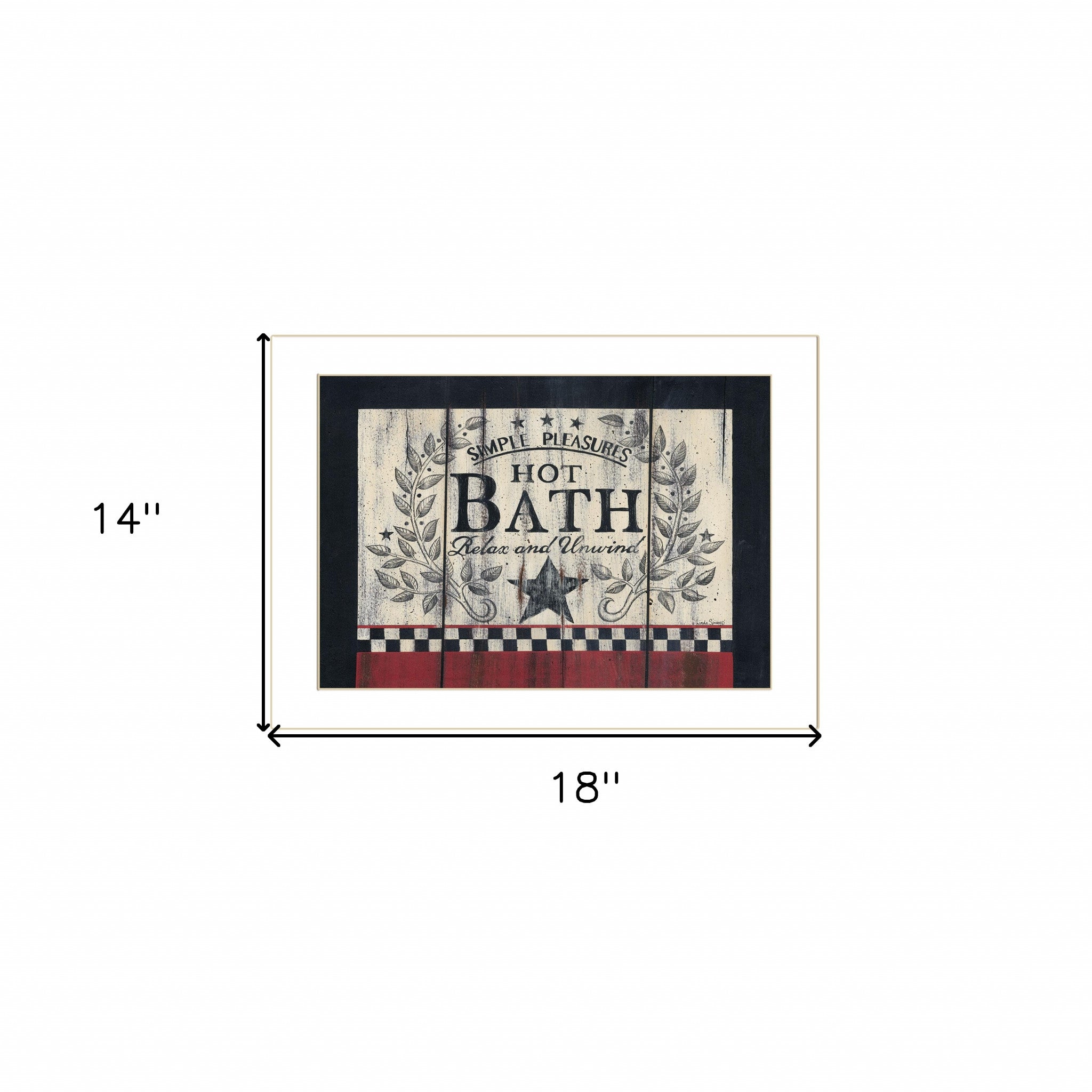 Hot Bath 1 White Framed Print Wall Art