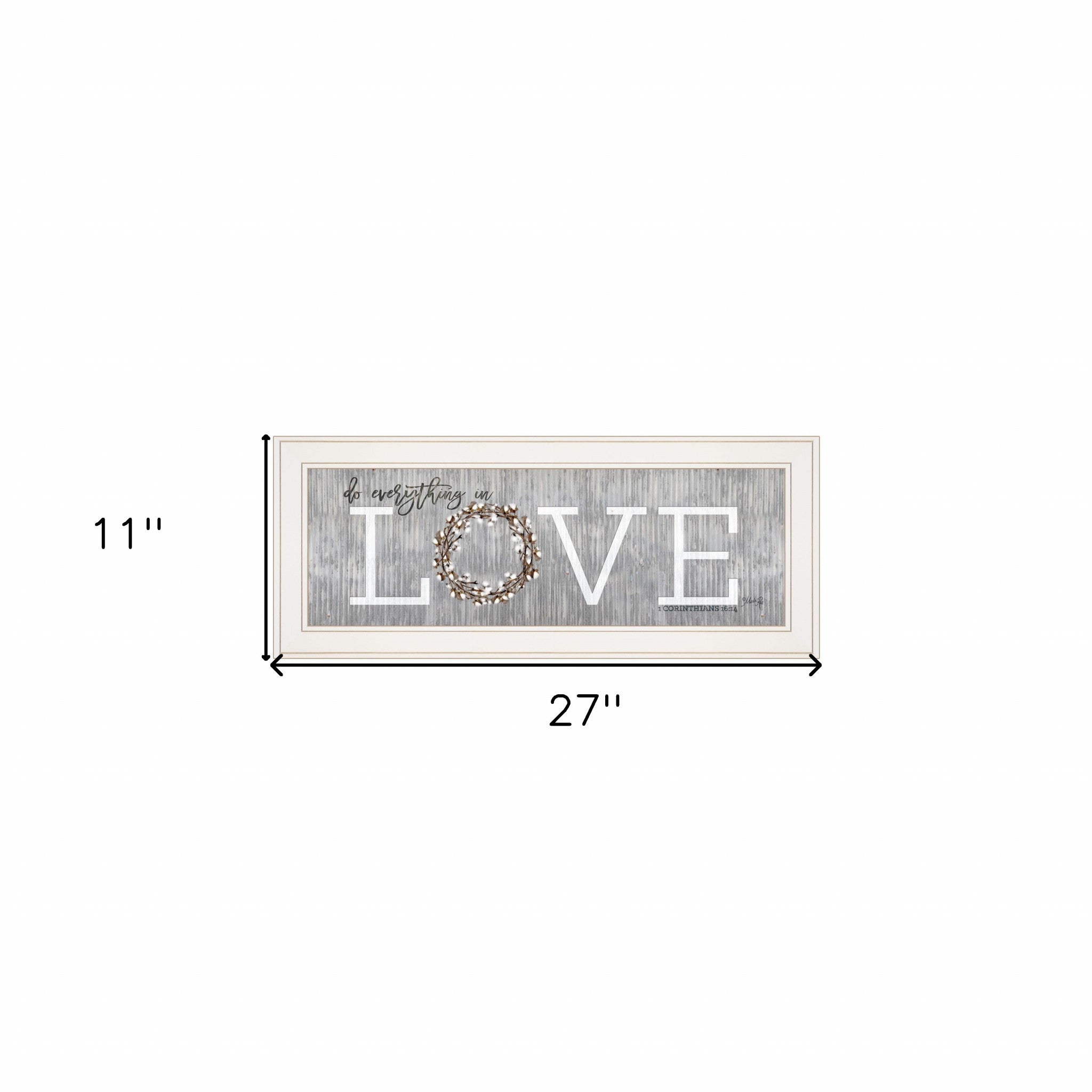 Love Do Everything In Love 2 White Framed Print Wall Art