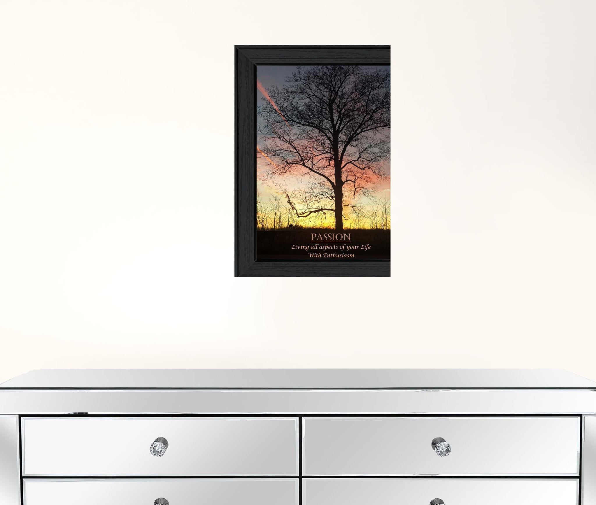 Passion 1 Black Framed Print Wall Art