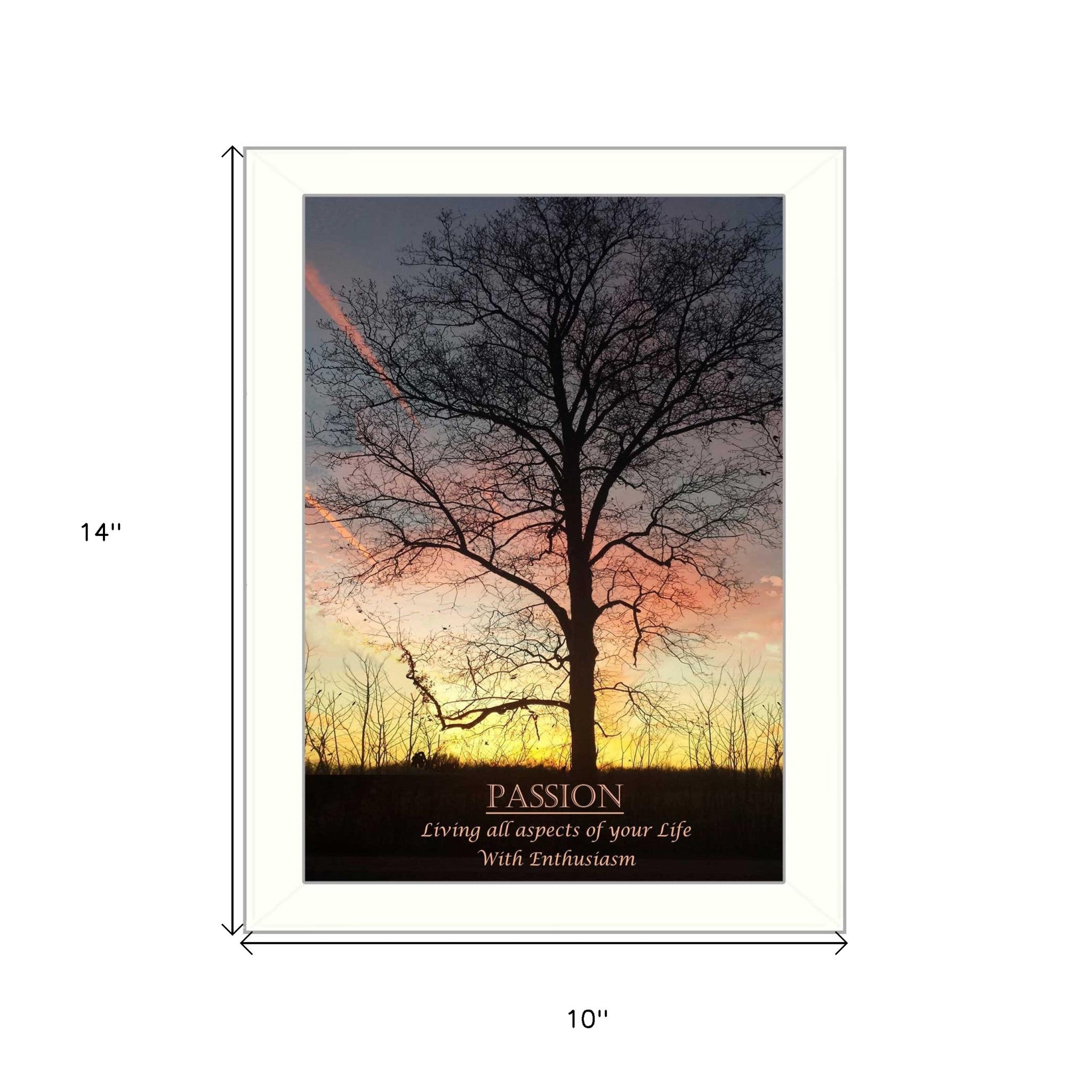 Passion 2 White Framed Print Wall Art