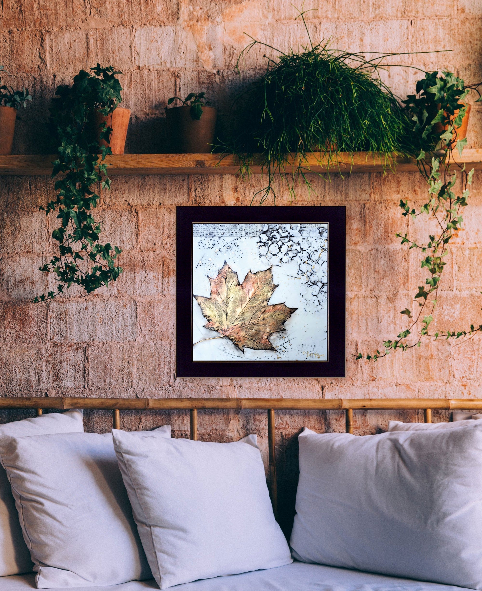 Channeling Fall 1 [1] Black Framed Print Wall Art