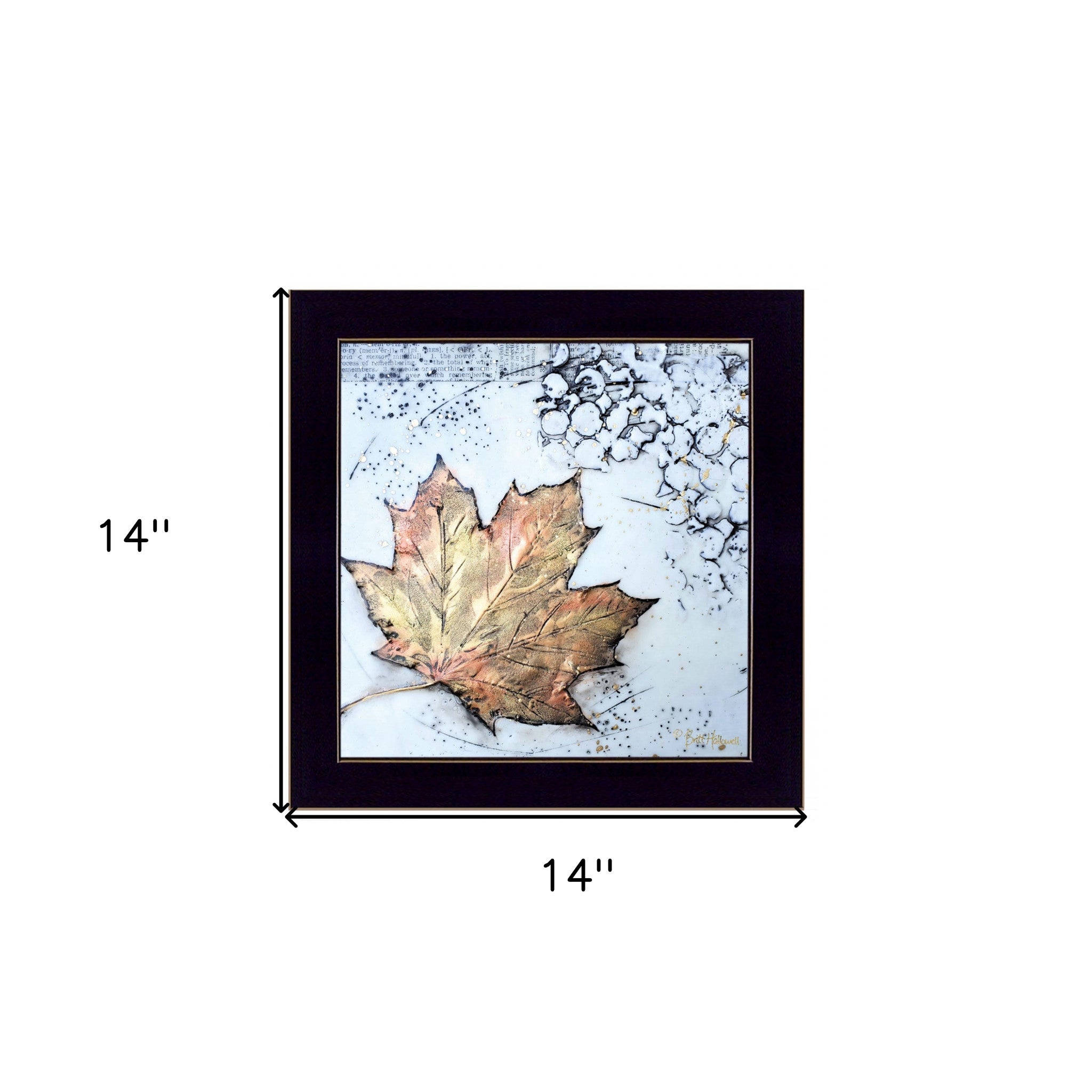 Channeling Fall 1 [1] Black Framed Print Wall Art