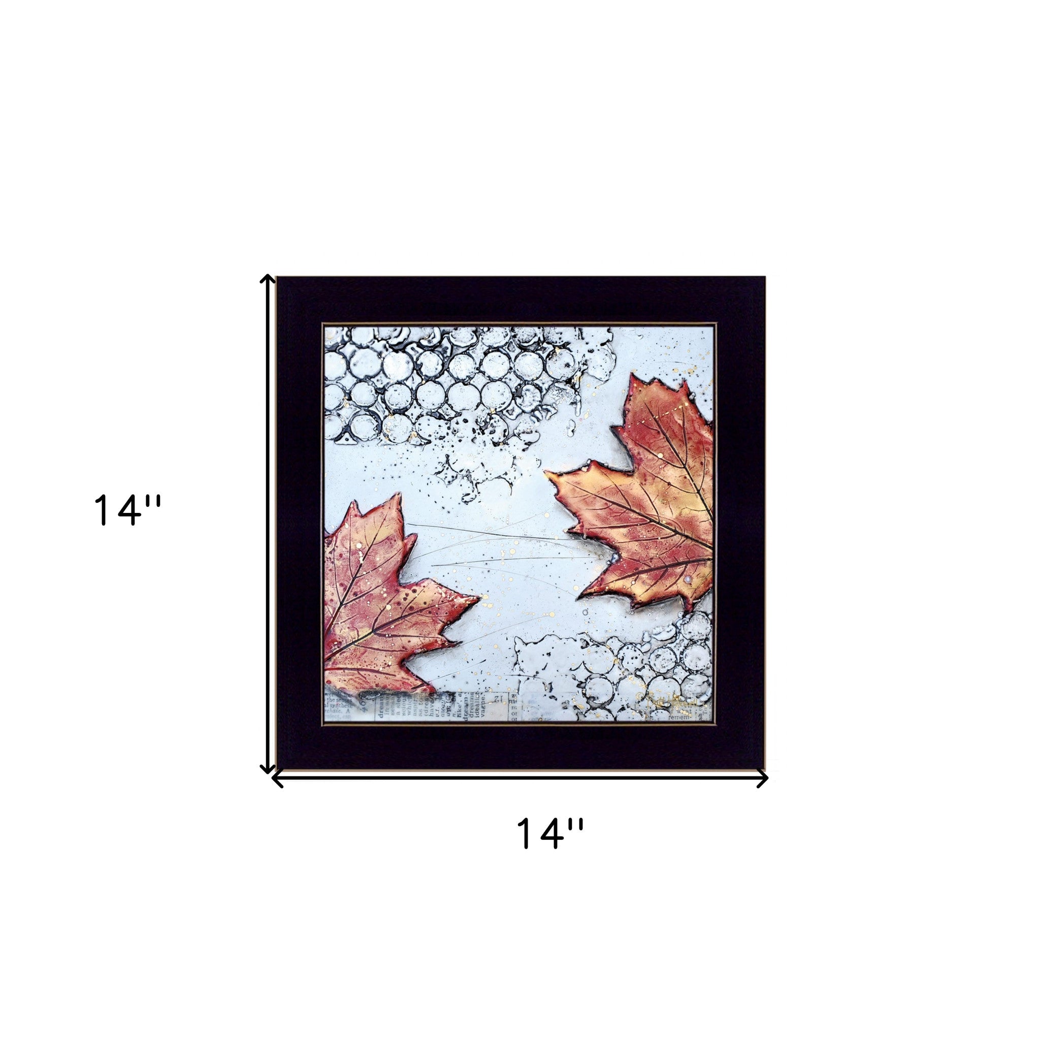 Channeling Fall 3 [1] Black Framed Print Wall Art