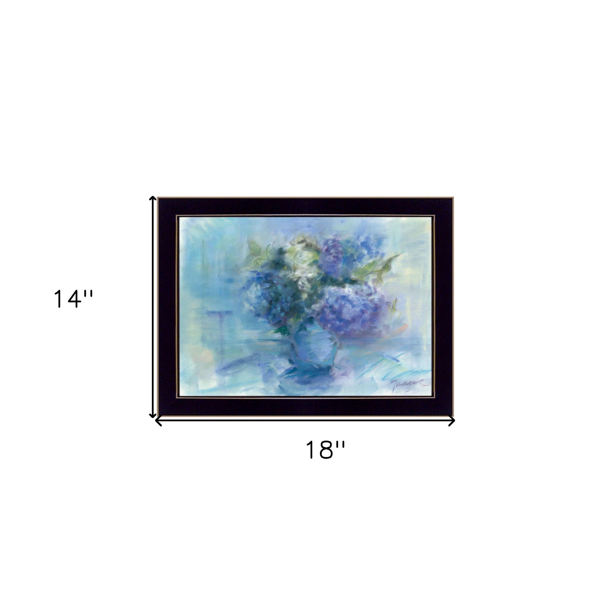 Bouquet 1 Black Framed Print Wall Art