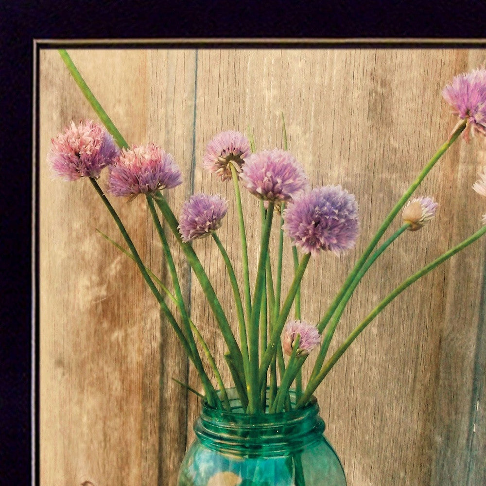 Country Chives 3 Black Framed Print Wall Art