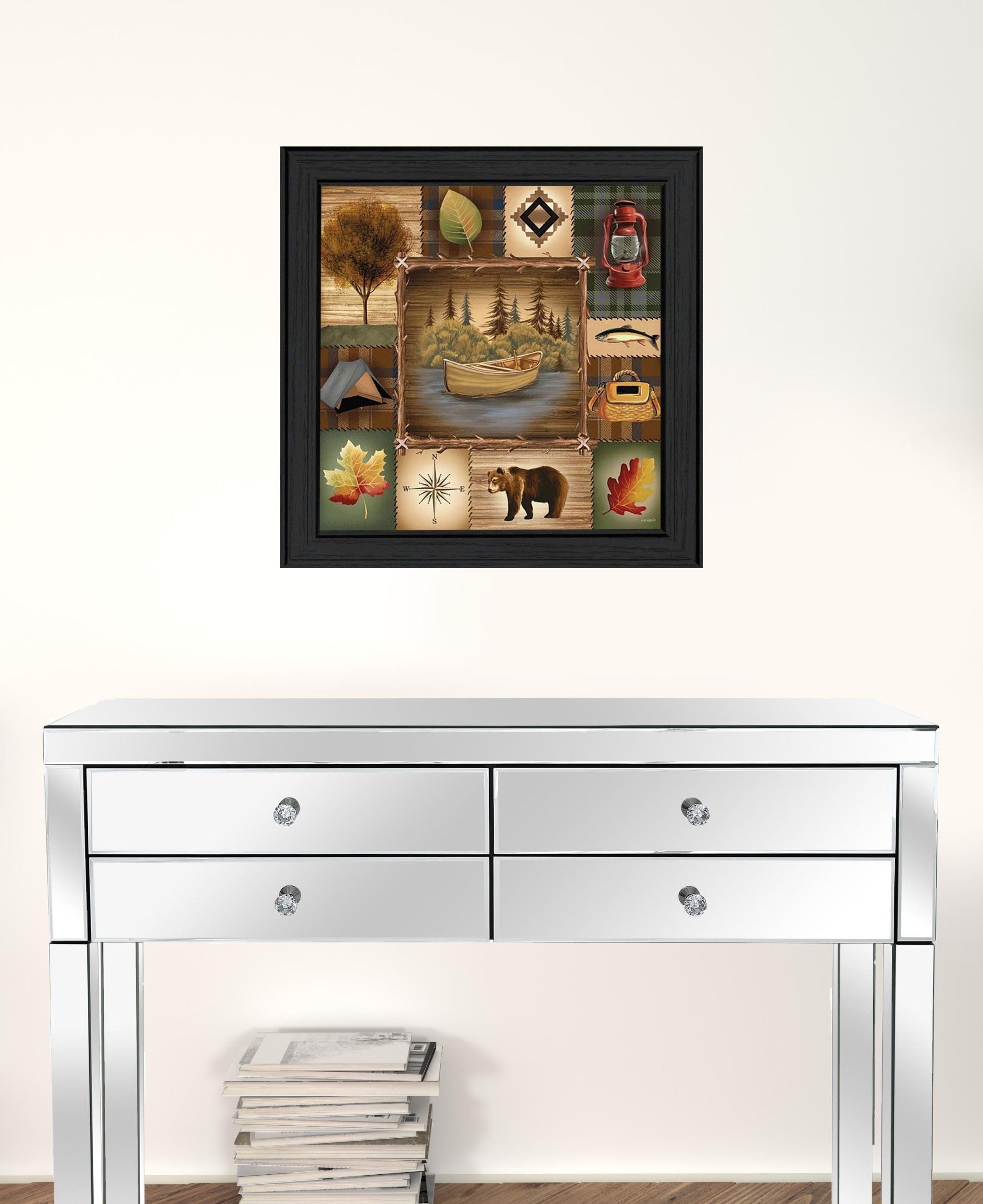 At The Lake 2 Black Framed Print Wall Art