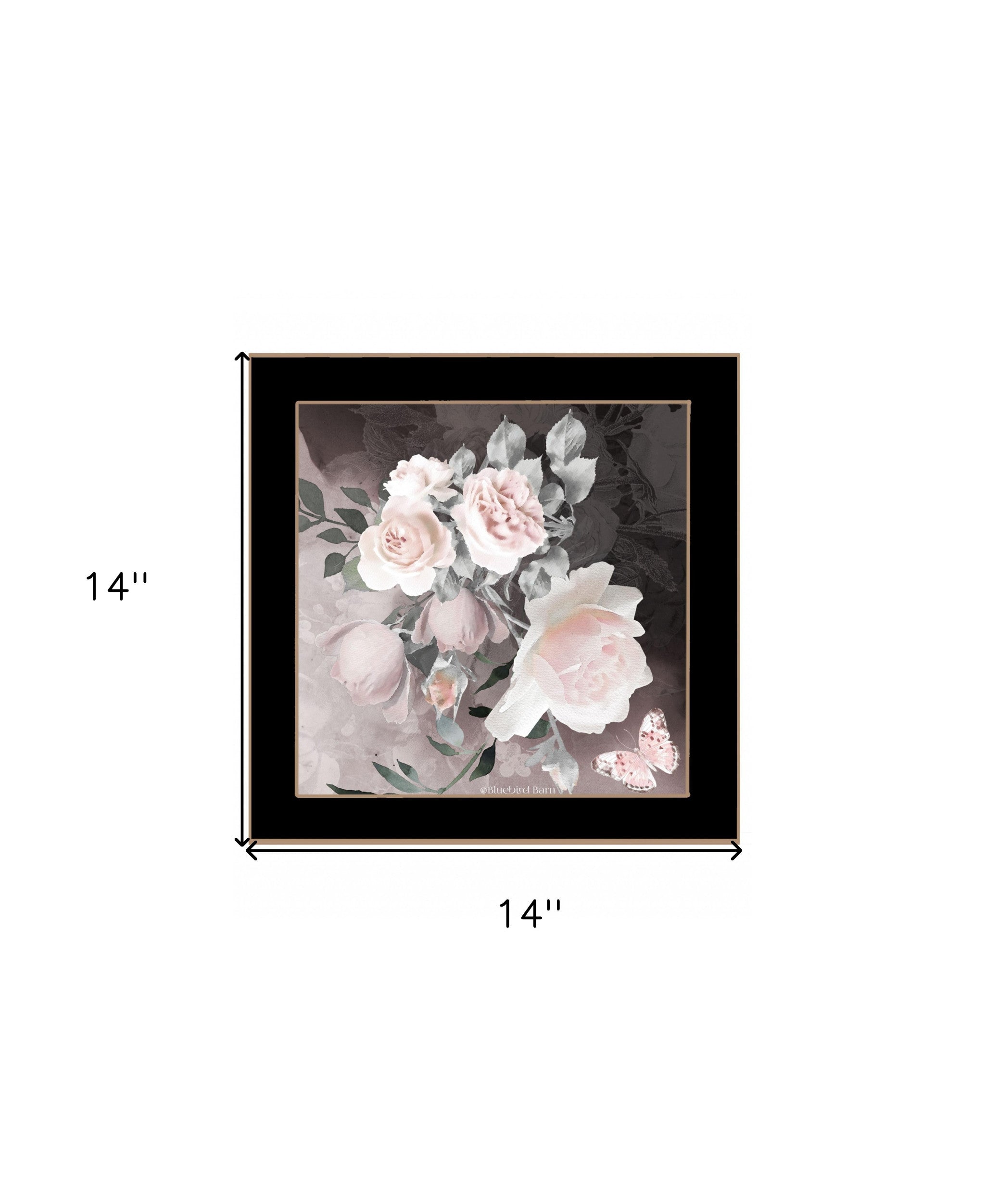 Noir Roses IV 1 Black Framed Print Wall Art