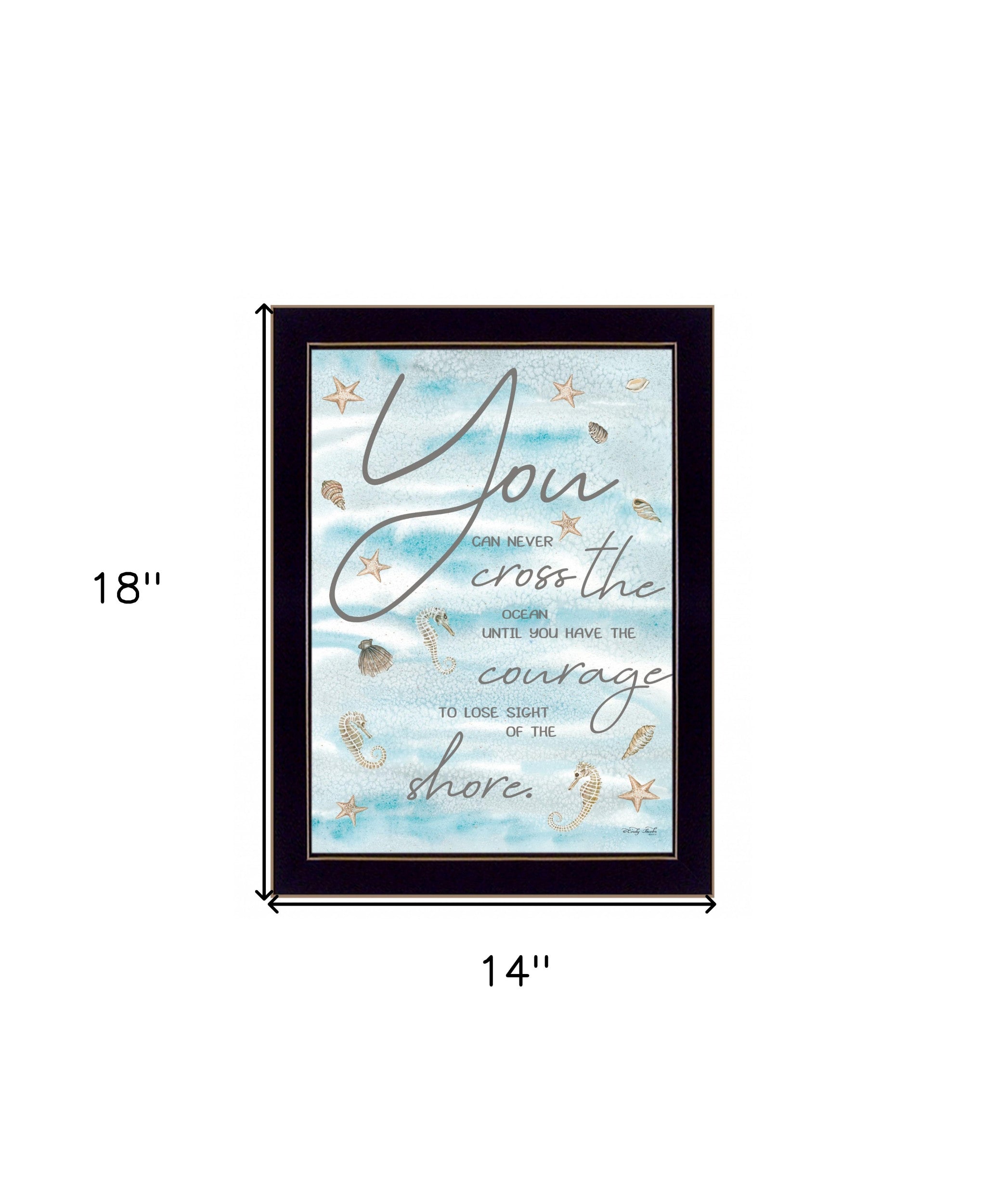 You Can Never 1 Black Framed Print Wall Art