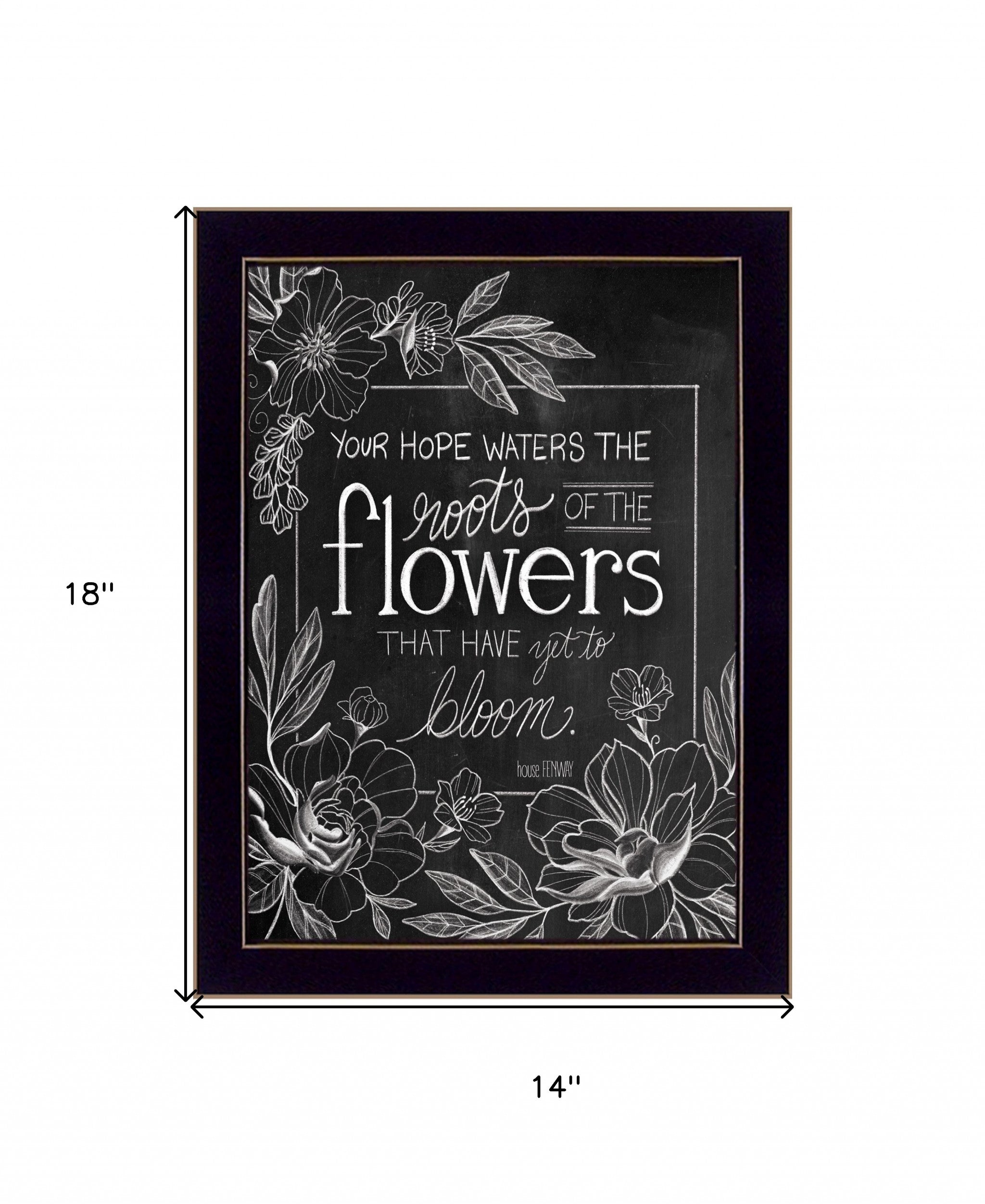 Yet To Bloom 2 Black Framed Print Wall Art