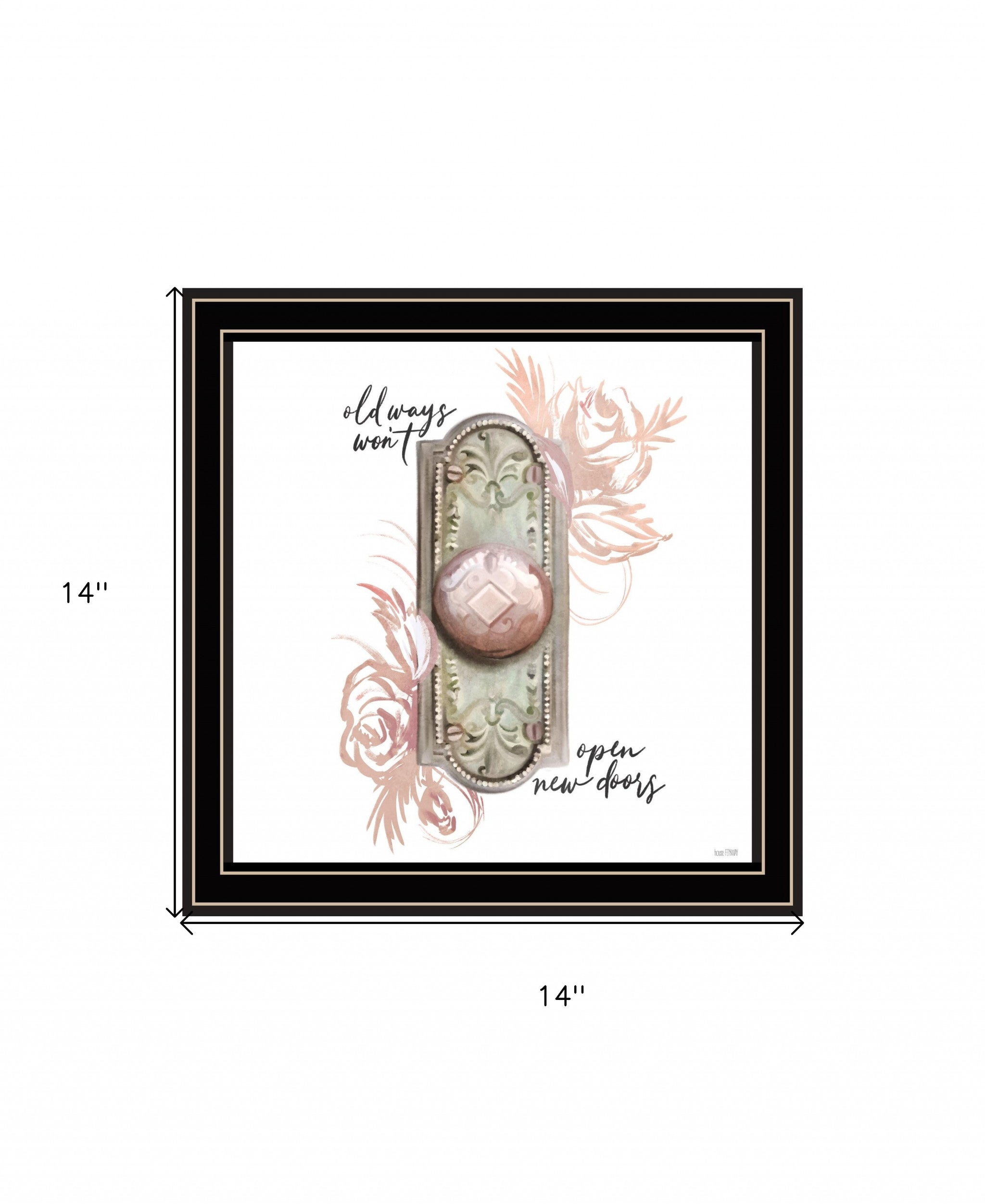 Old Ways In Blush 1 Black Framed Print Wall Art