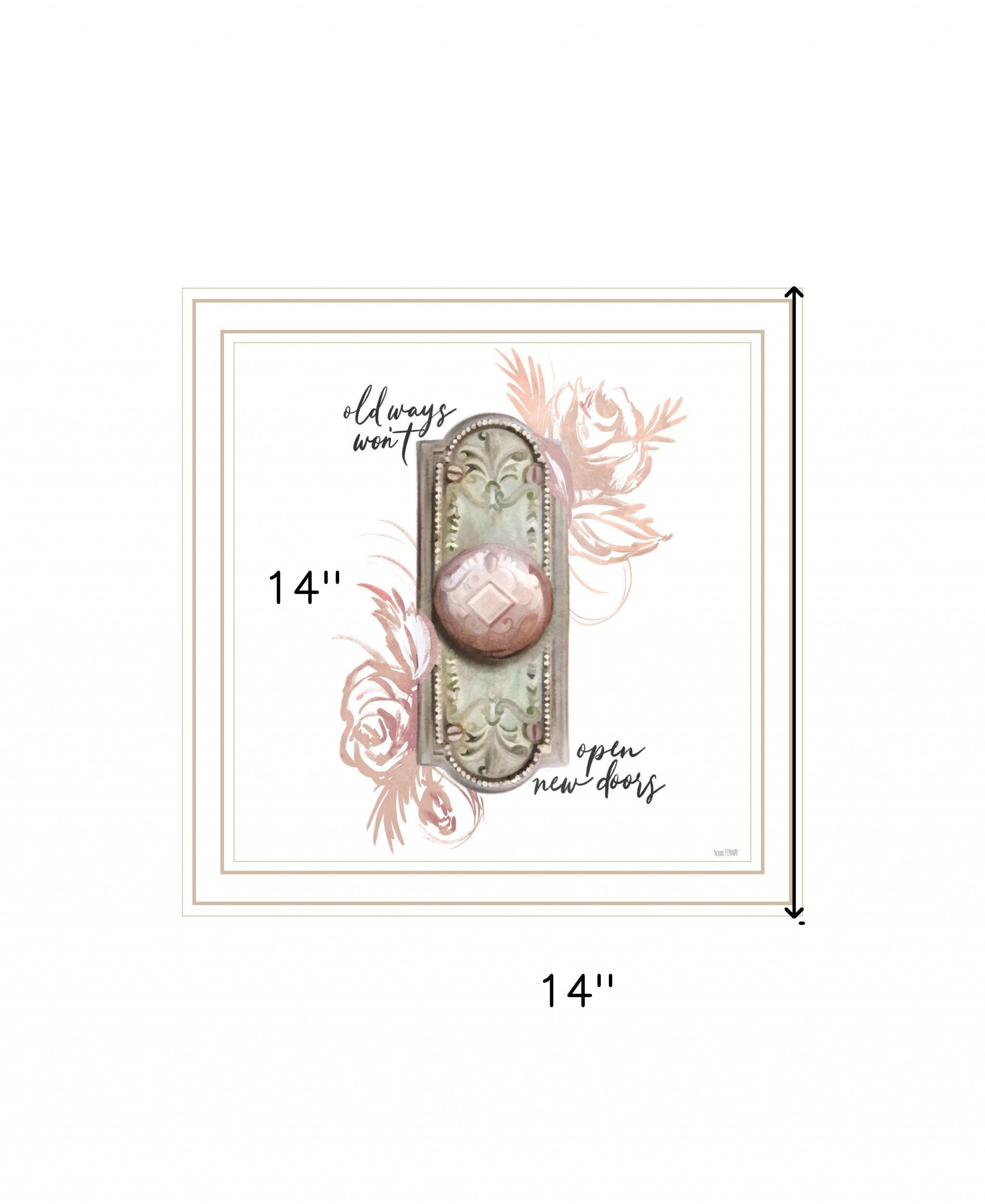 Old Ways In Blush 2 White Framed Print Wall Art