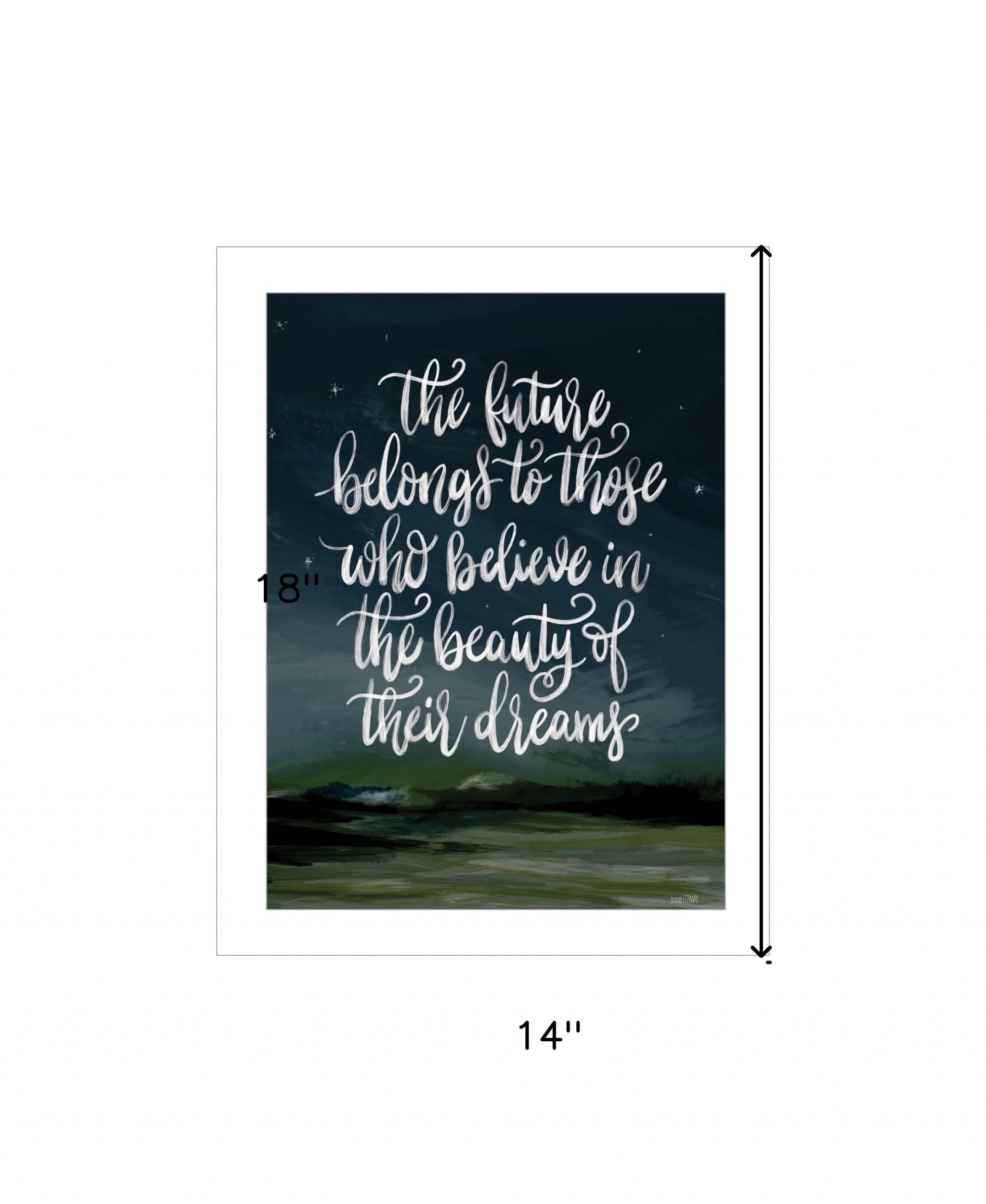 Beauty Of Your Dreams 1 White Framed Print Wall Art