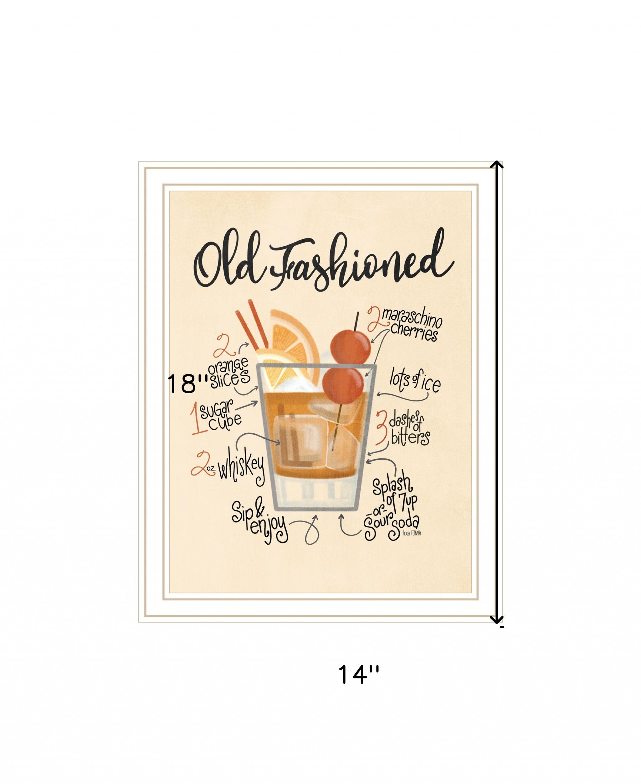 Old Fashioned White Framed Print Wall Art