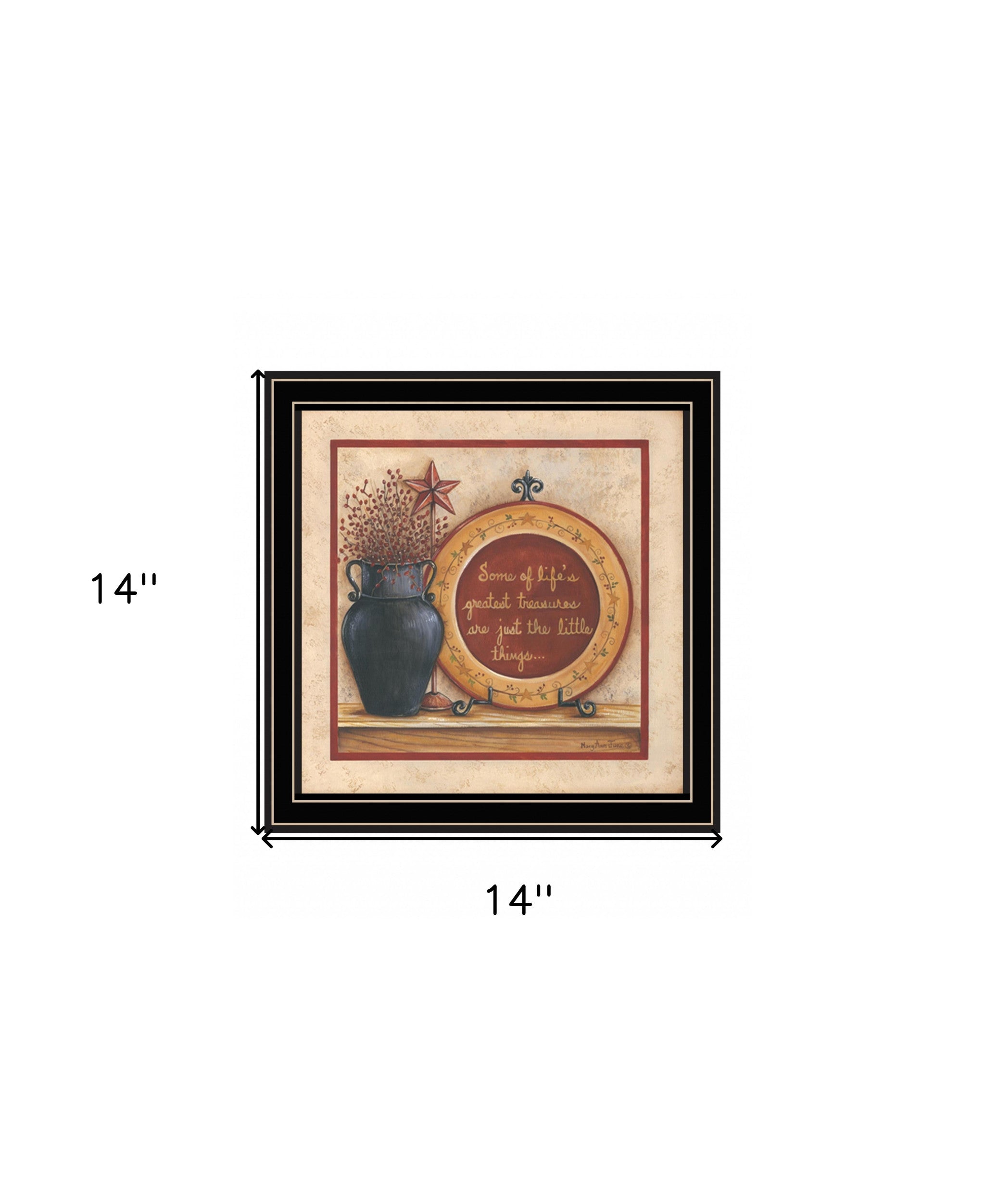 Greatest Treasures 2 Black Framed Print Wall Art