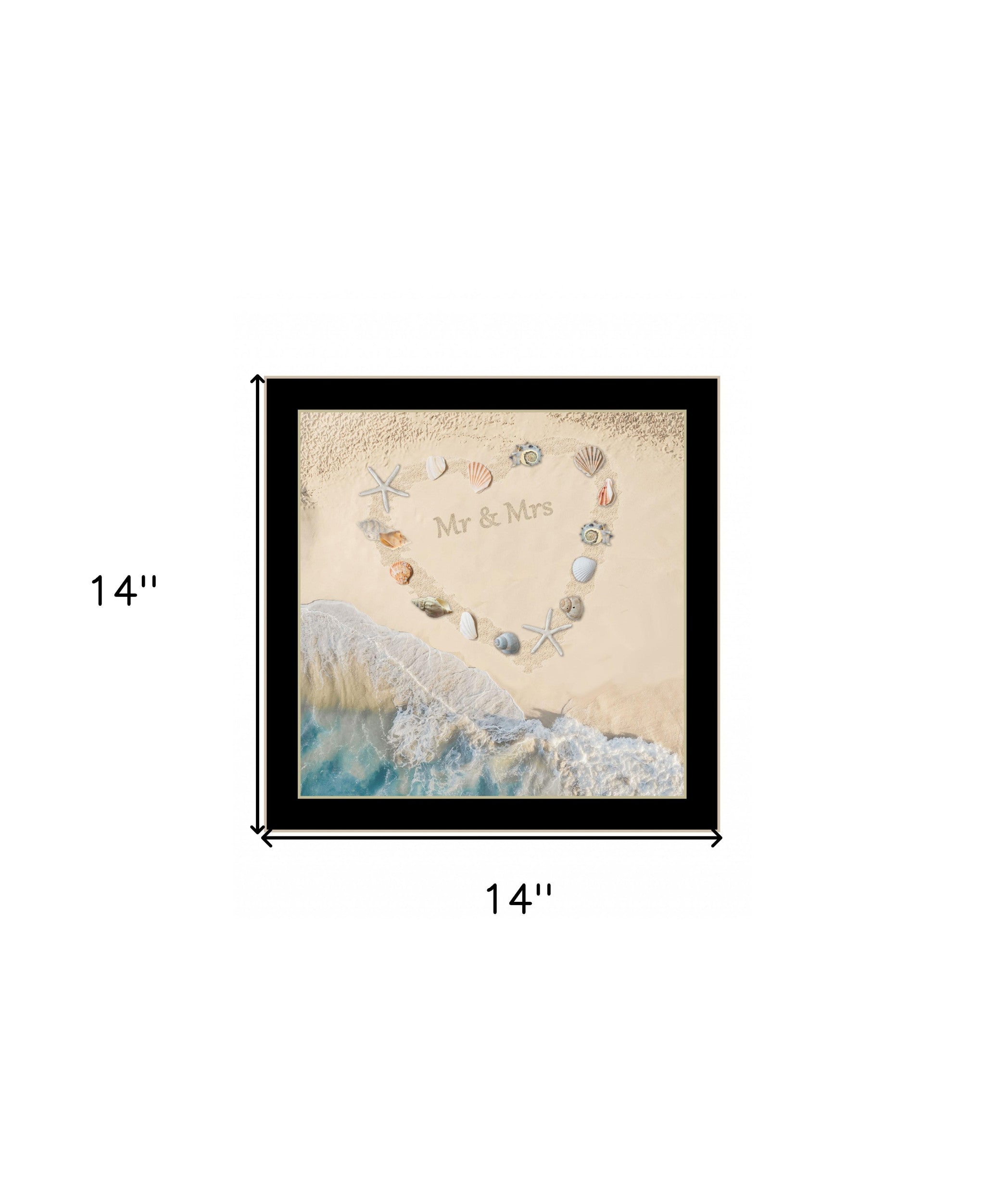 Marriage Is A Beach 1 Black Framed Print Wall Art